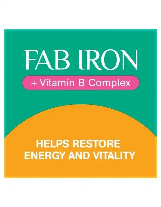 Fab Iron + Vitamin B Complex 60 Tablets