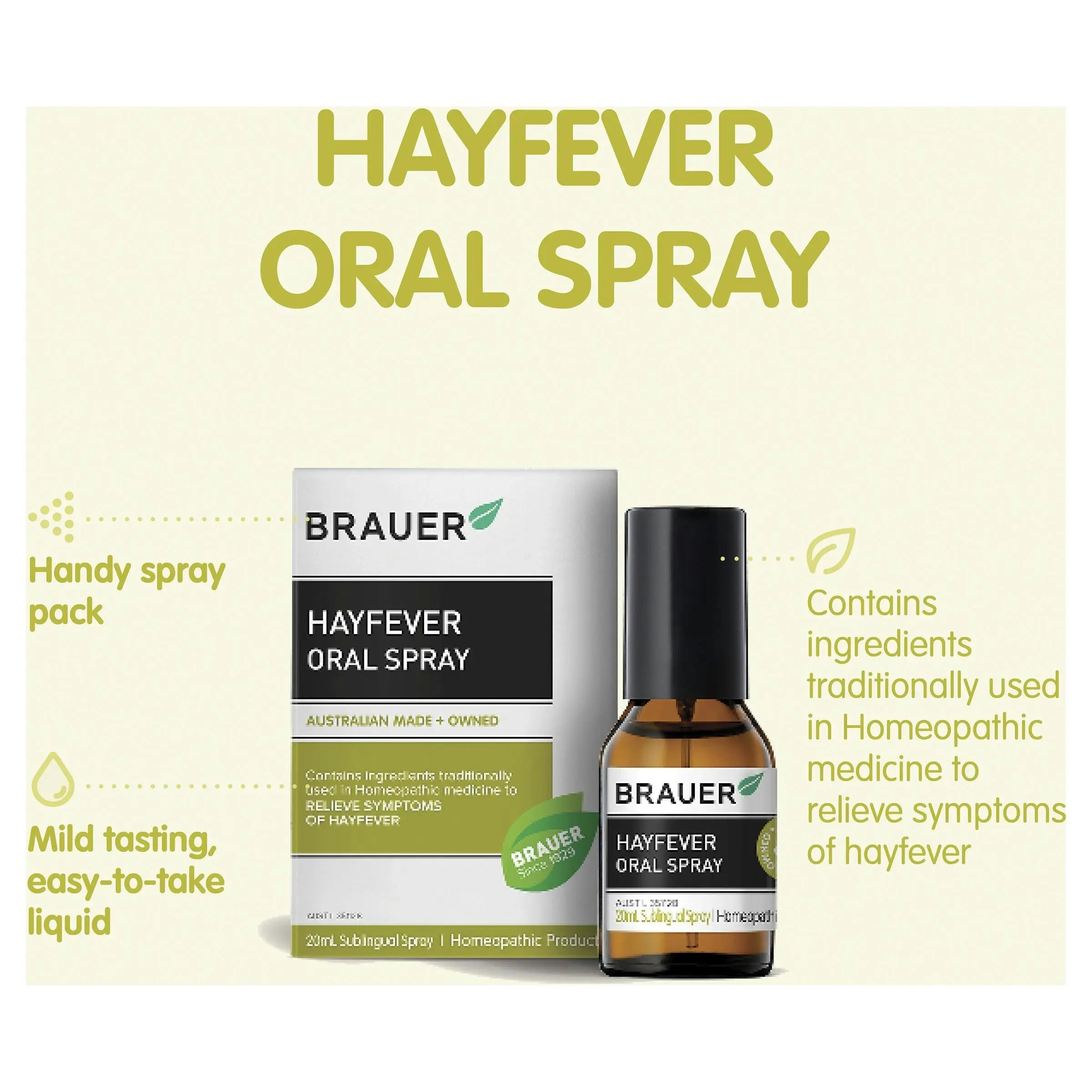 Brauer Hayfever Oral Spray 20mL