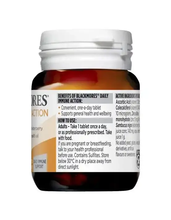 Blackmores Daily Immune Action 30 Tablets