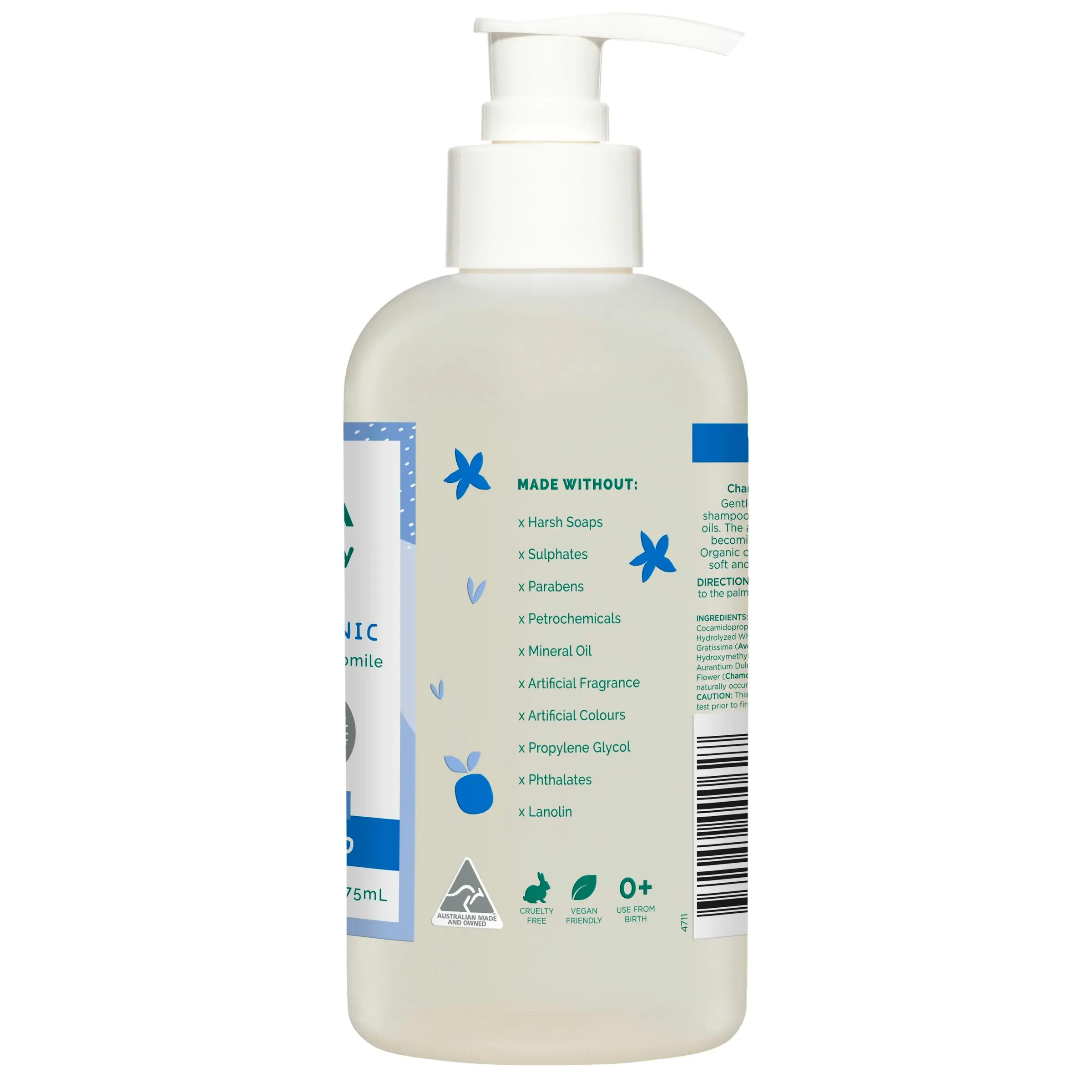 Gaia Natural Baby Shampoo 375mL