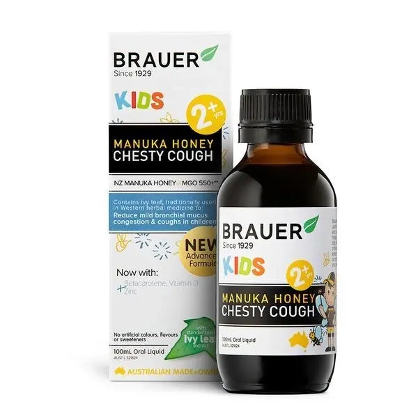 Brauer Kids Manuka Honey Chesty Cough 100ml