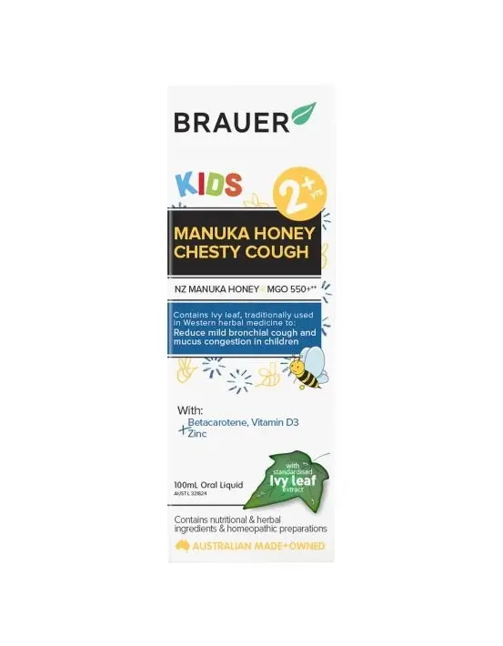 Brauer Kids Manuka Honey Chesty Cough 100ml