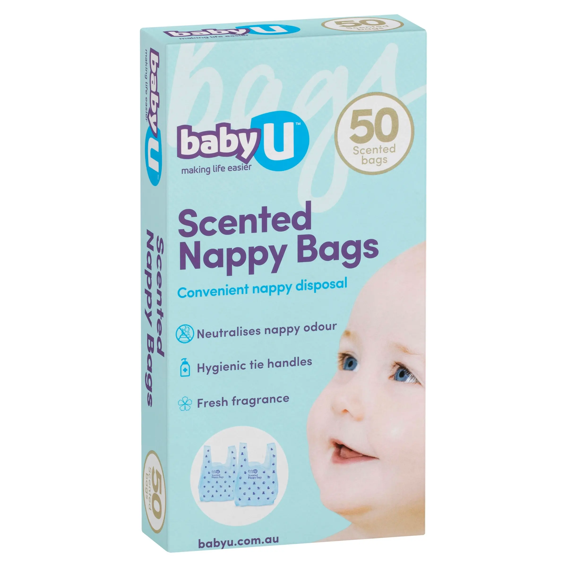 Baby U Nappy Bags 50 Pack