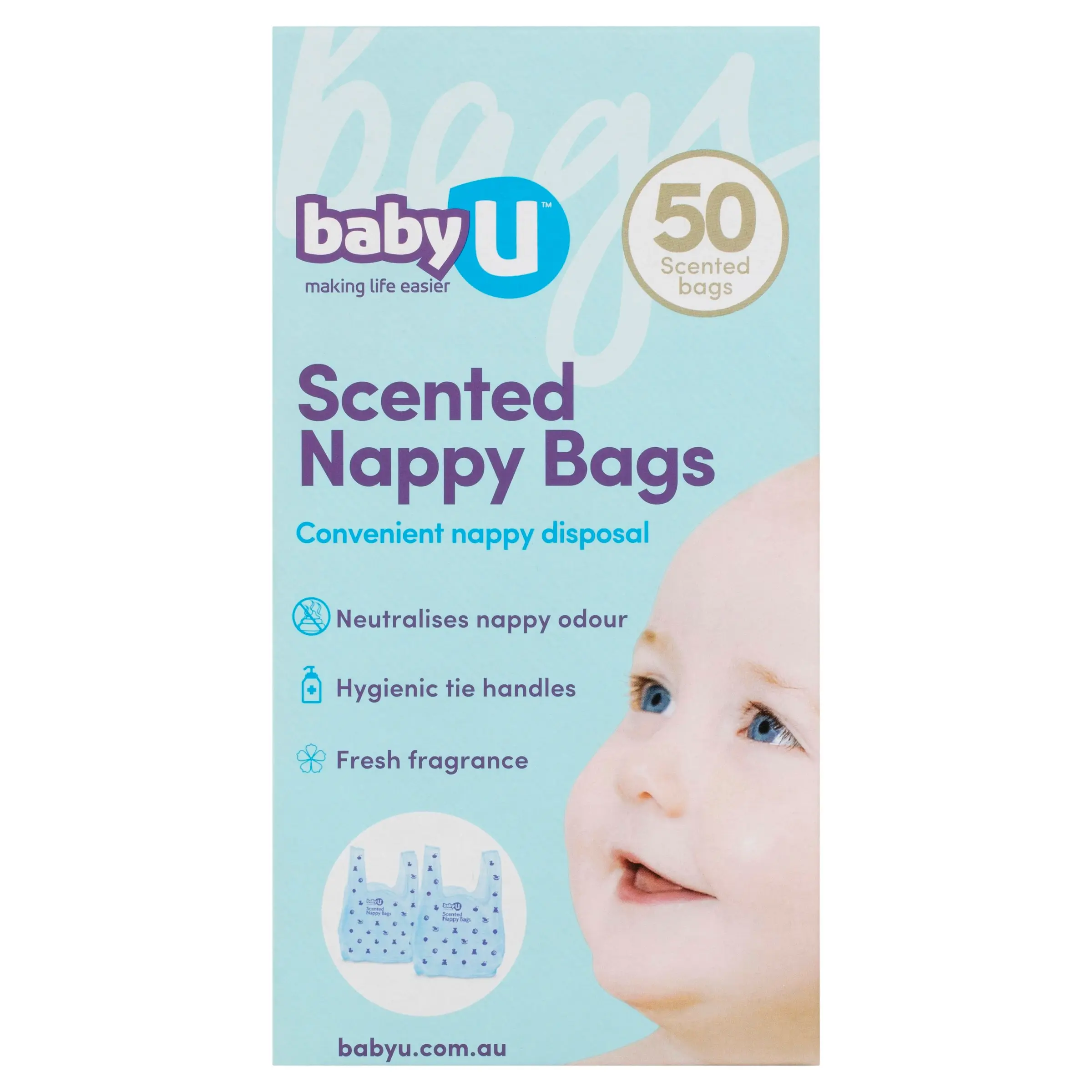 Baby U Nappy Bags 50 Pack