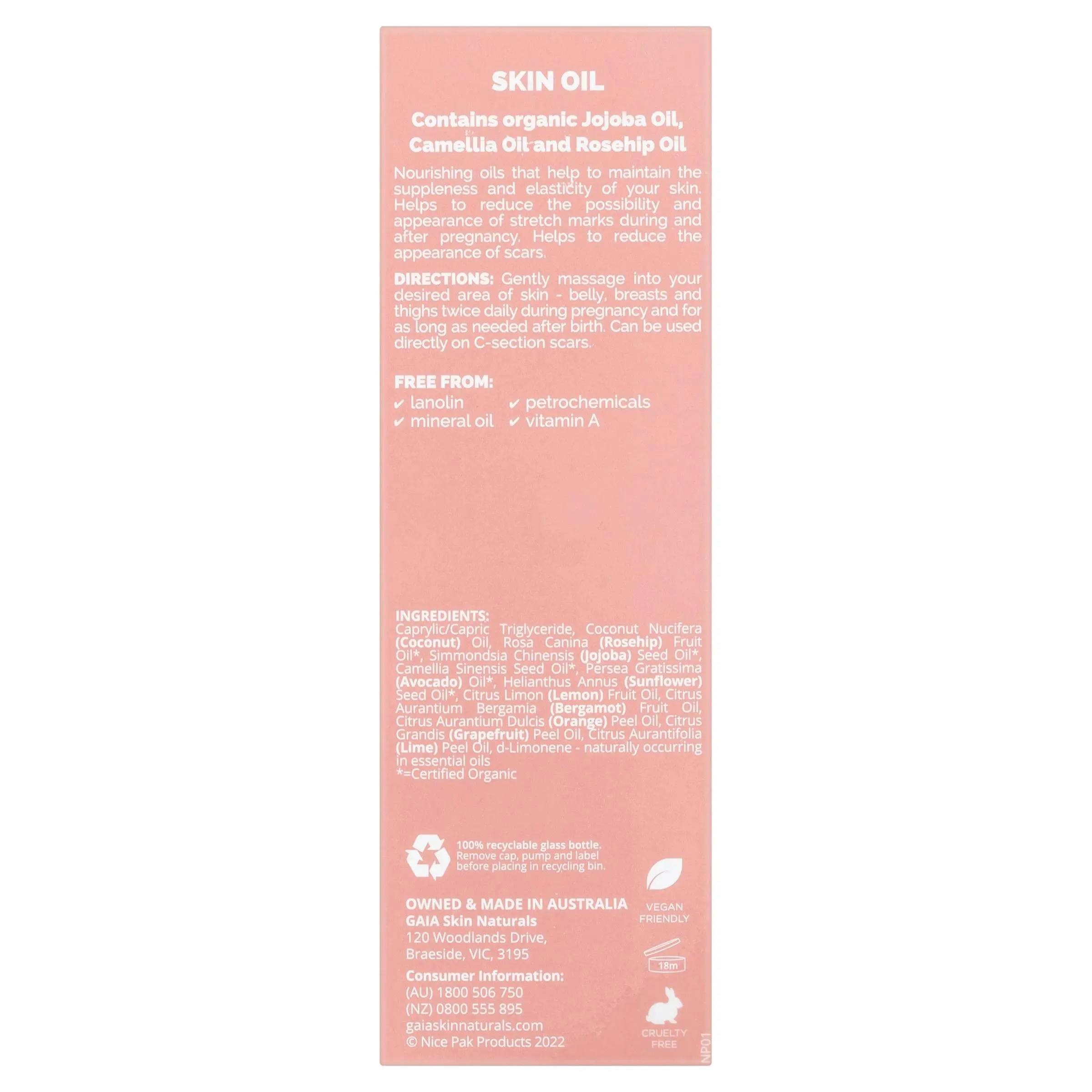 Gaia Skin Naturals Skin Oil 100ml