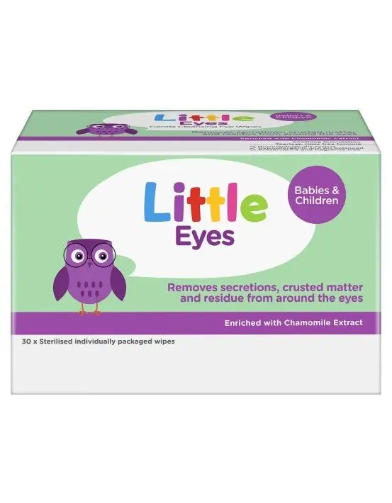 Little Eyes Gentle Cleansing Eye Wipes 30 Pack