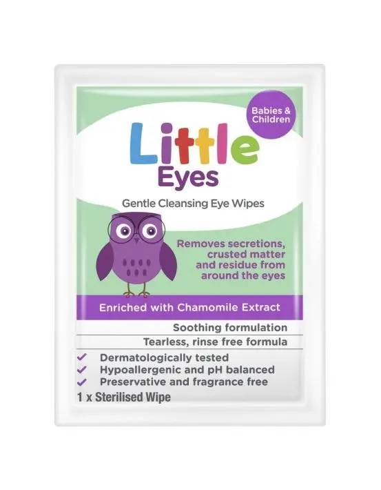 Little Eyes Gentle Cleansing Eye Wipes 30 Pack