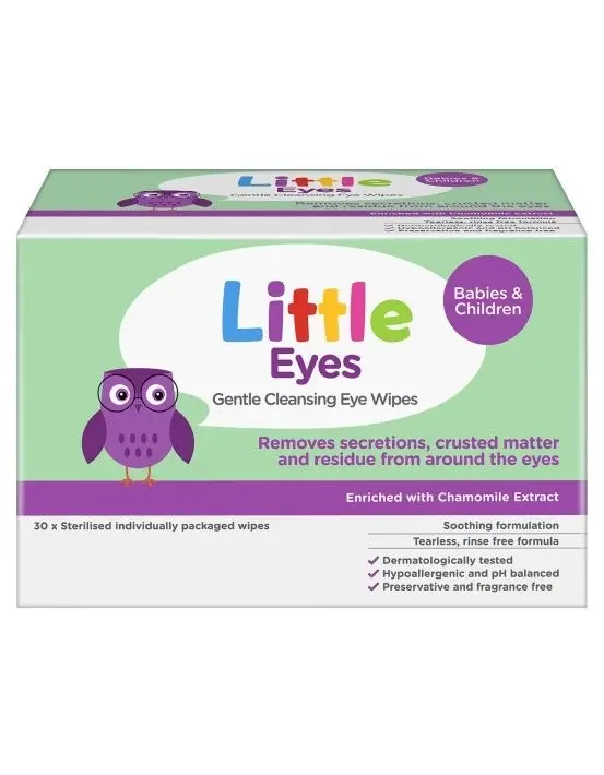 Little Eyes Gentle Cleansing Eye Wipes 30 Pack