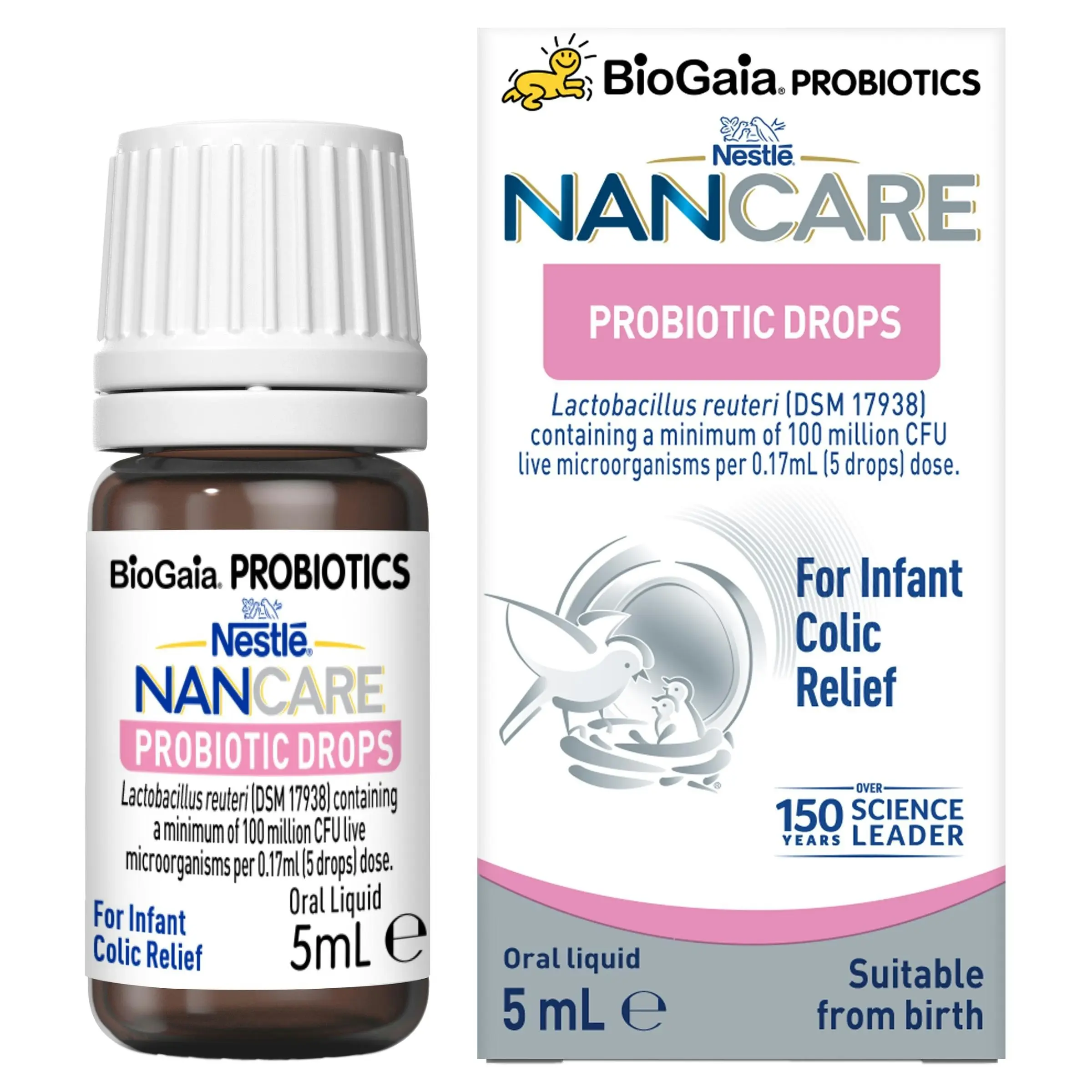 Nestle NAN CARE BioGaia Probiotic Drops For Infant Colic Relief 5mL