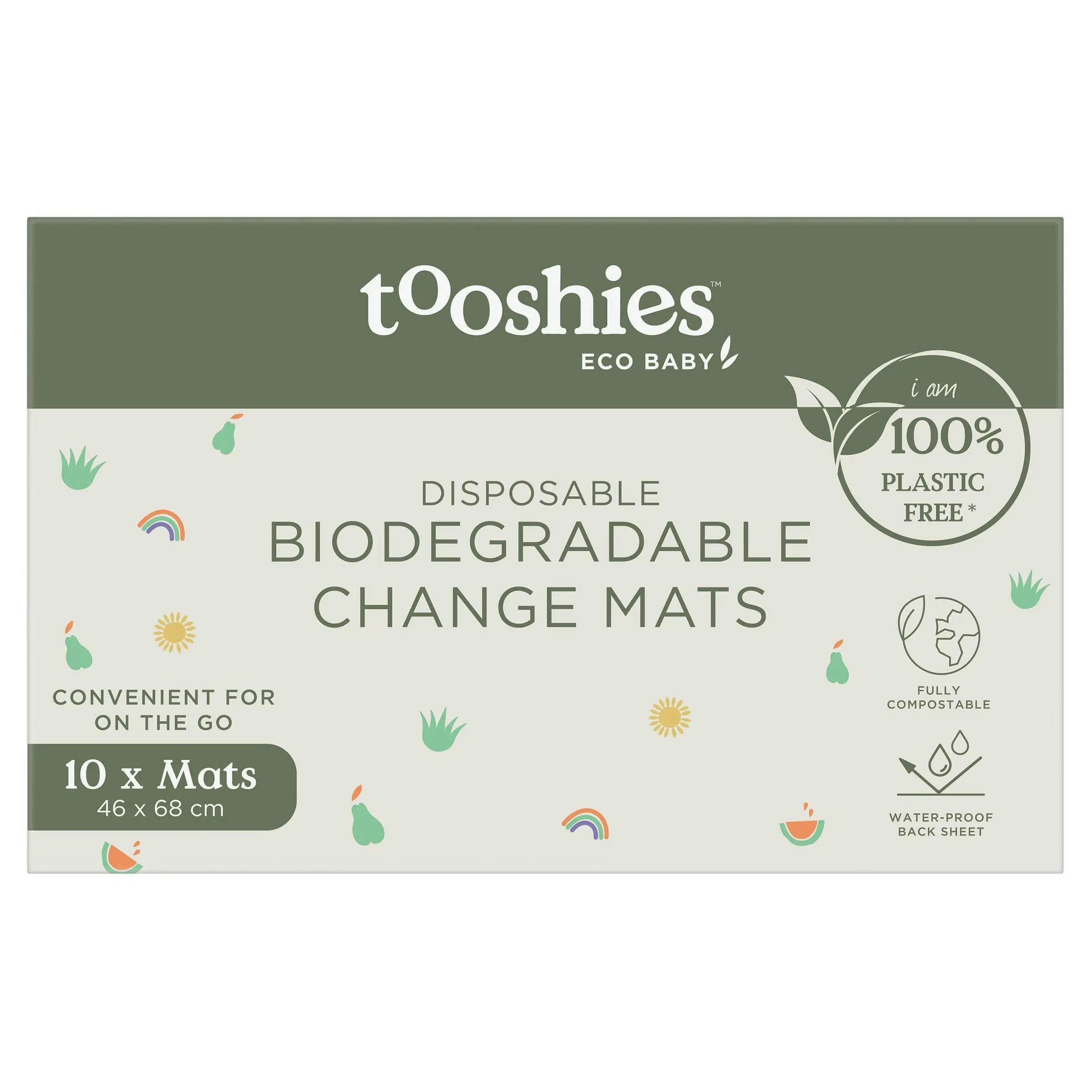 Tooshies Biodegradable Change Mats 10 Pack