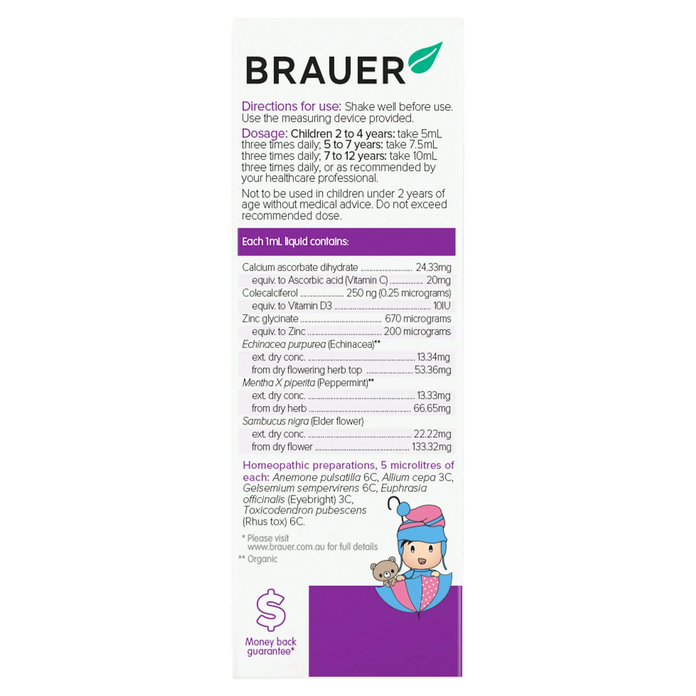 Brauer Baby & Child Cold & Flu 100mL