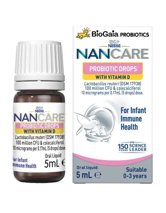 Nestle NAN CARE BioGaia Probiotic Drops For Infant Immune Health 5mL