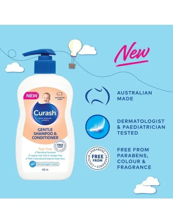 Curash Gentle Shampoo & Conditioner 400mL