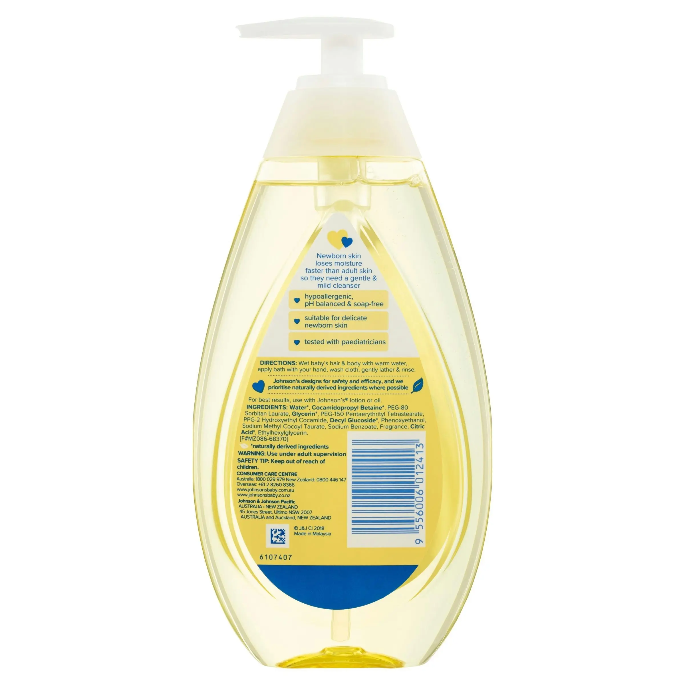 Johnson's Top-To-Toe Baby Bath 500ml