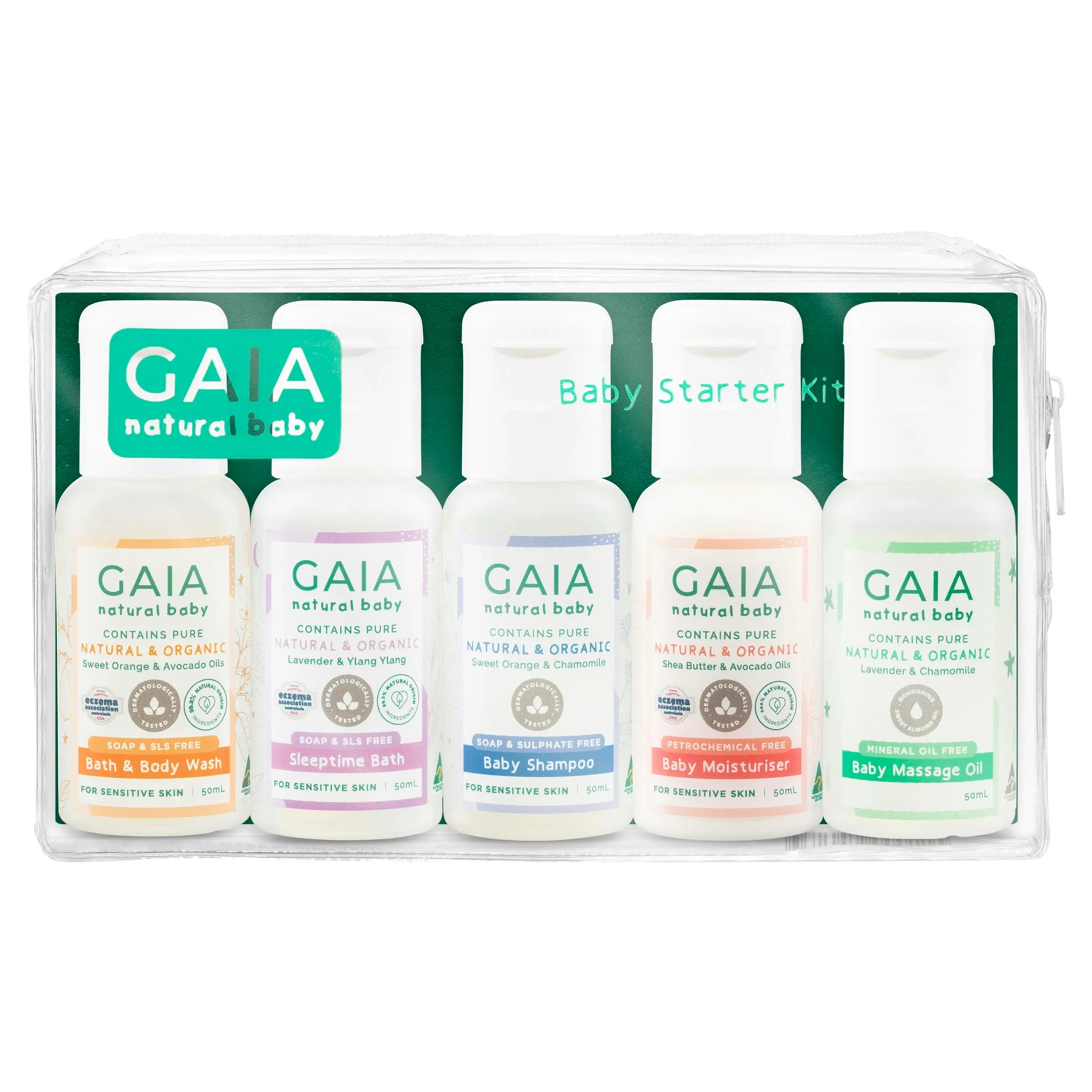 Gaia Natural Baby Starter Kit 5 x 50mL