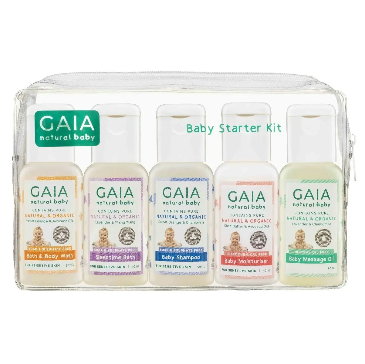 Gaia Natural Baby Starter Kit 5 x 50mL