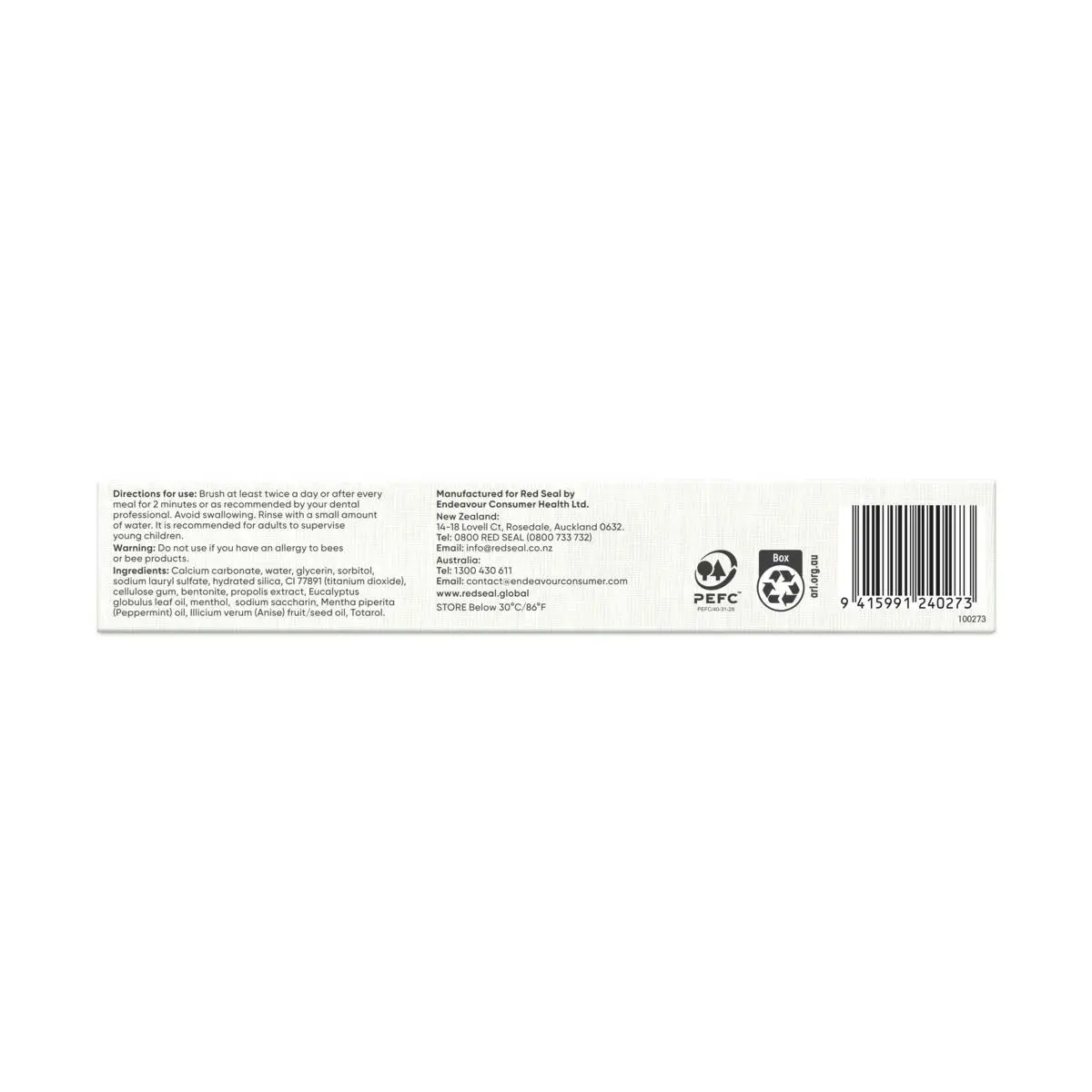 Red Seal Propolis Toothpaste 100g