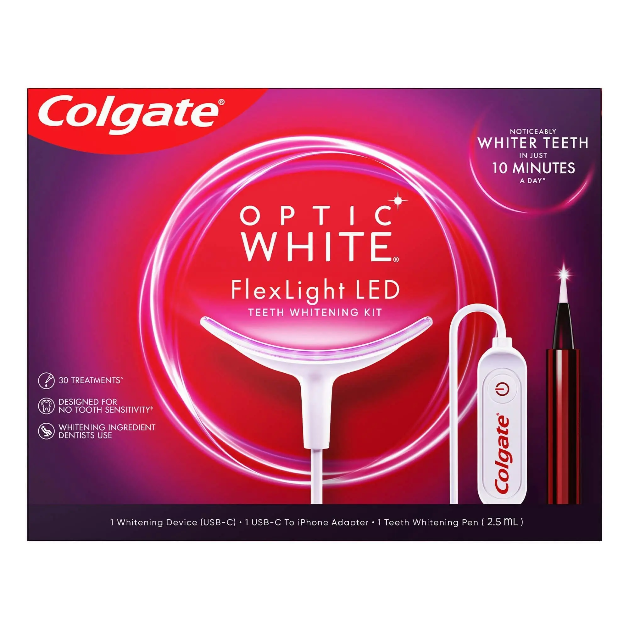 Colgate Optic White FlexLight LED Teeth Whitening Device