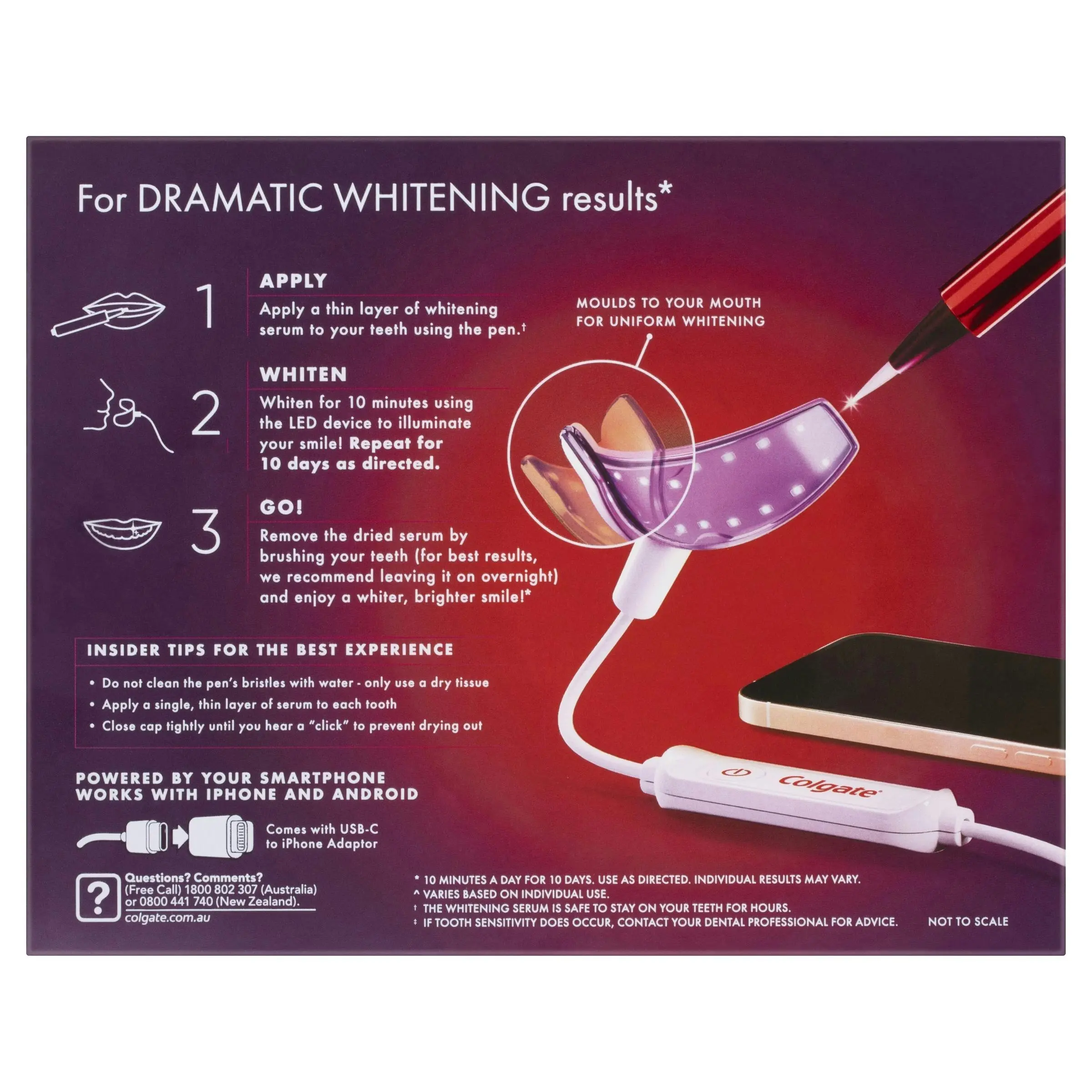 Colgate Optic White FlexLight LED Teeth Whitening Device