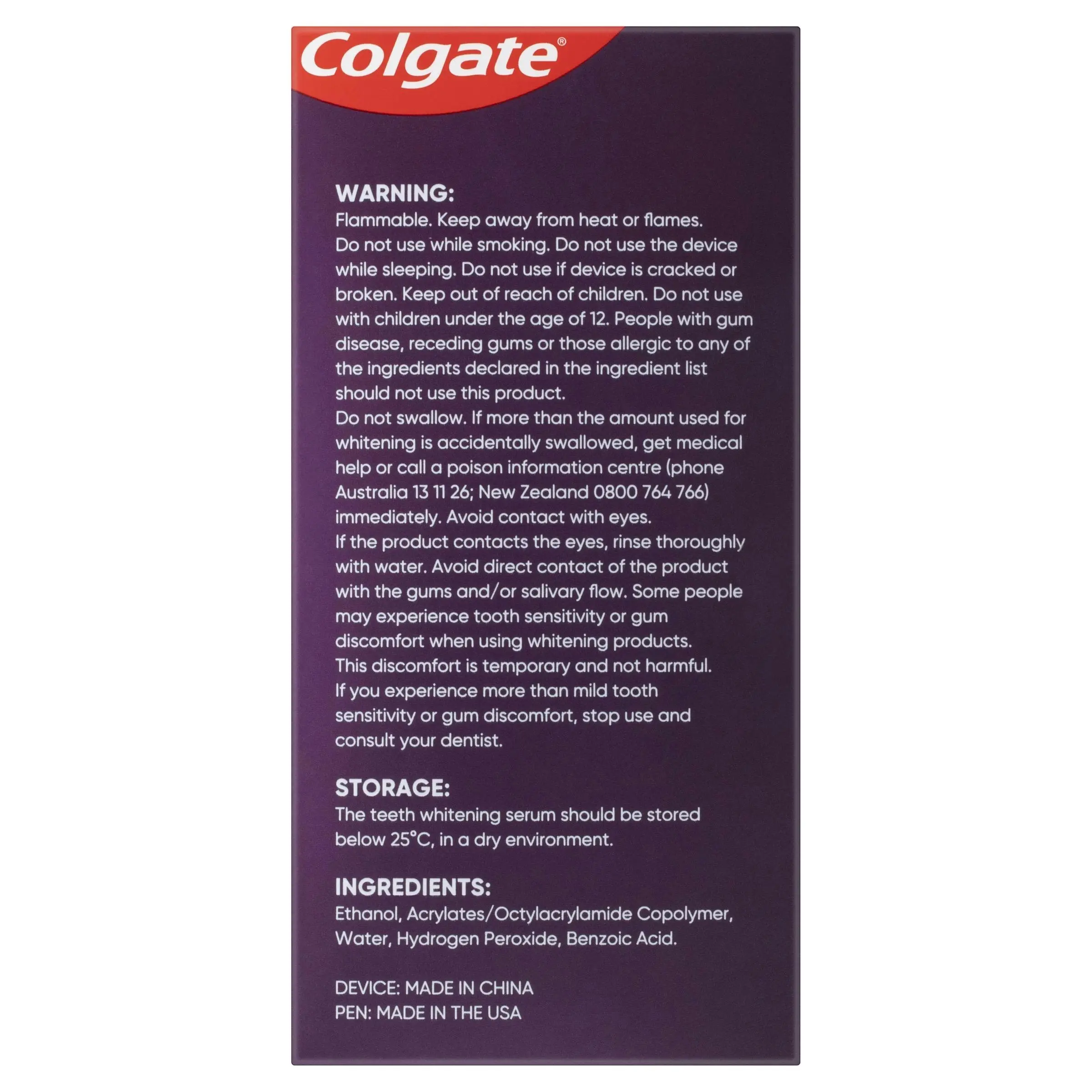 Colgate Optic White FlexLight LED Teeth Whitening Device