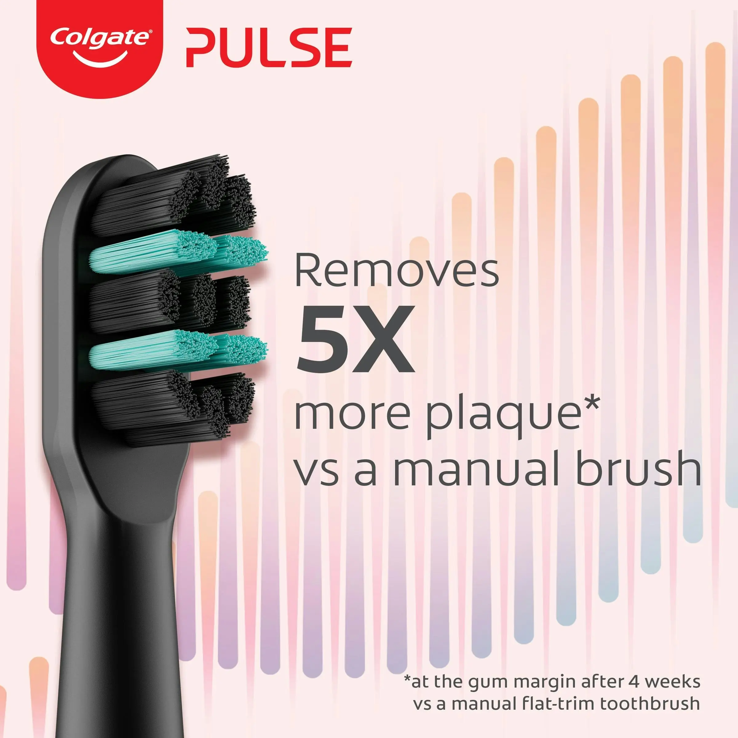 Colgate Pulse Rechargeable Deep Clean Electric Toothbrush, 1 Pack with Refill Head