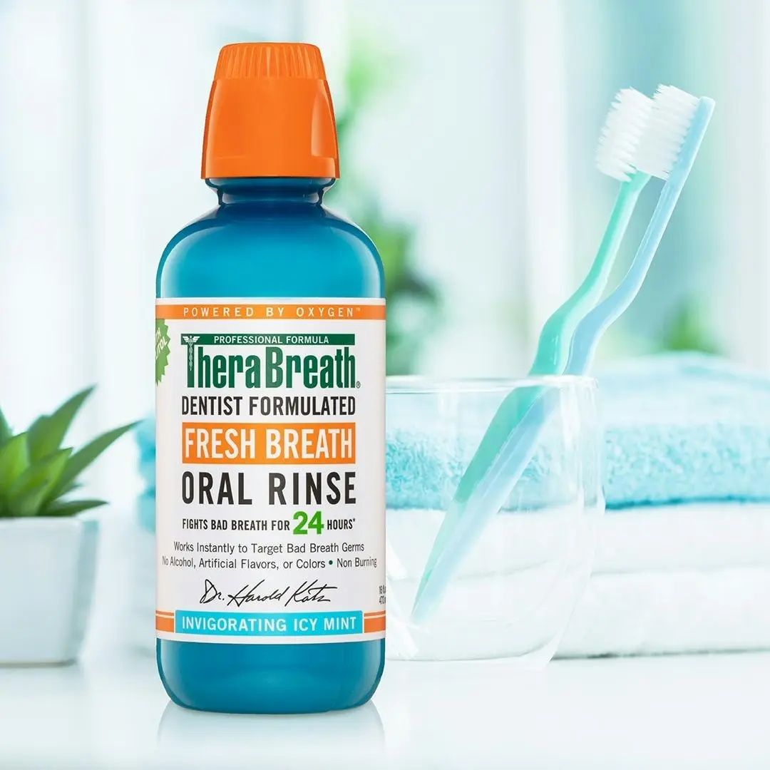 Therabreath Icy Mint Oral Rinse 473ml