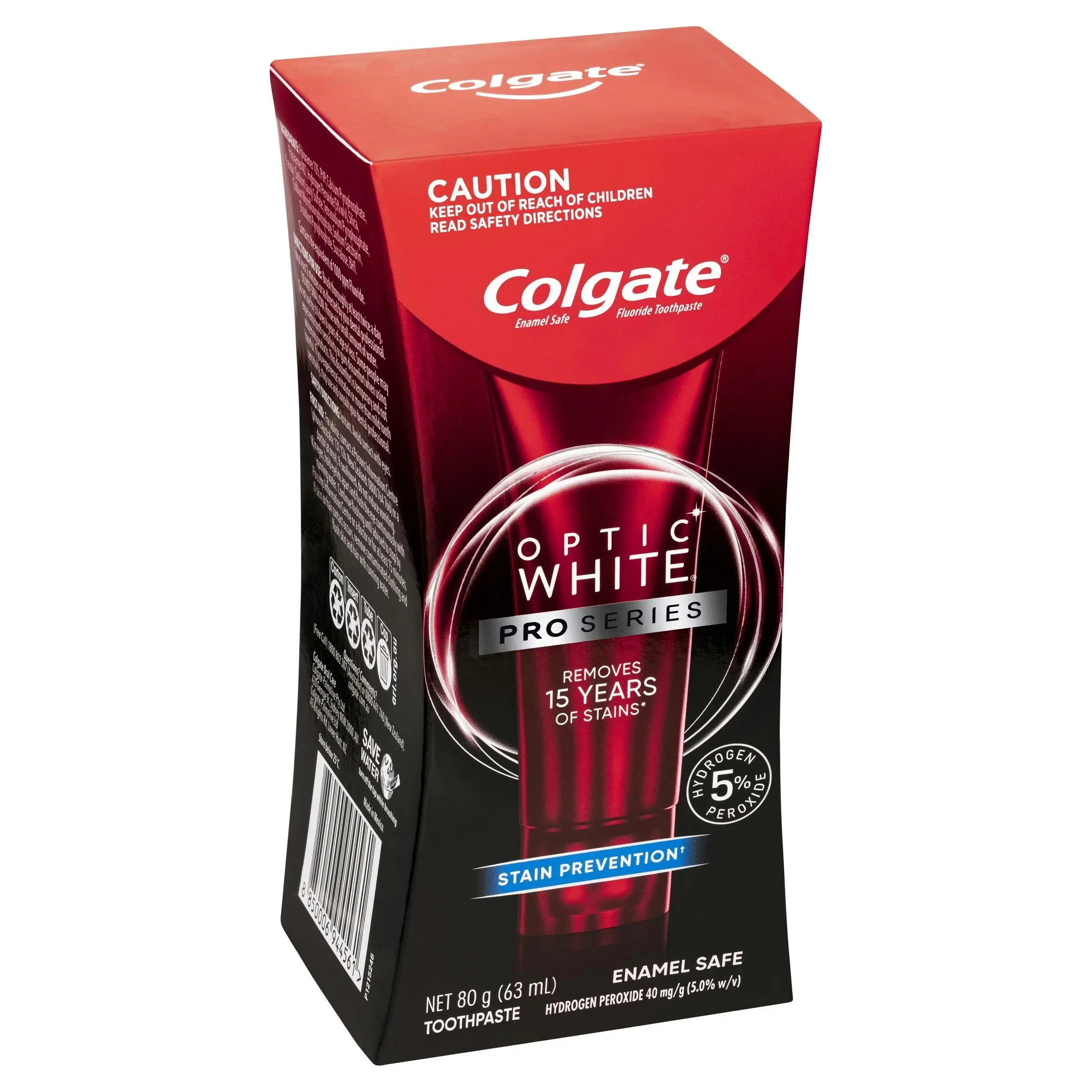 Colgate Optic White Pro Series 5% Hydrogen Peroxide Teeth Whitening Toothpaste 80g