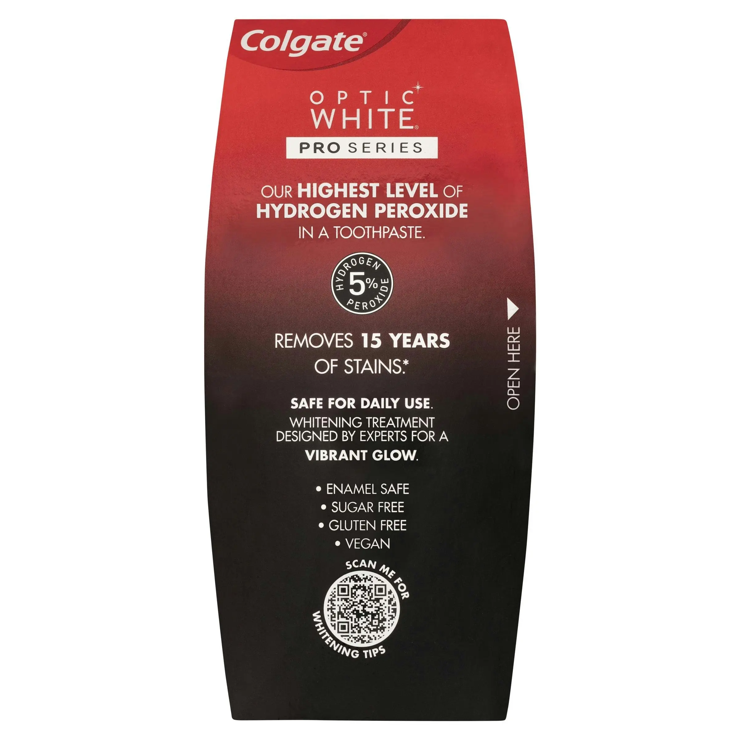 Colgate Optic White Pro Series 5% Hydrogen Peroxide Teeth Whitening Toothpaste 80g