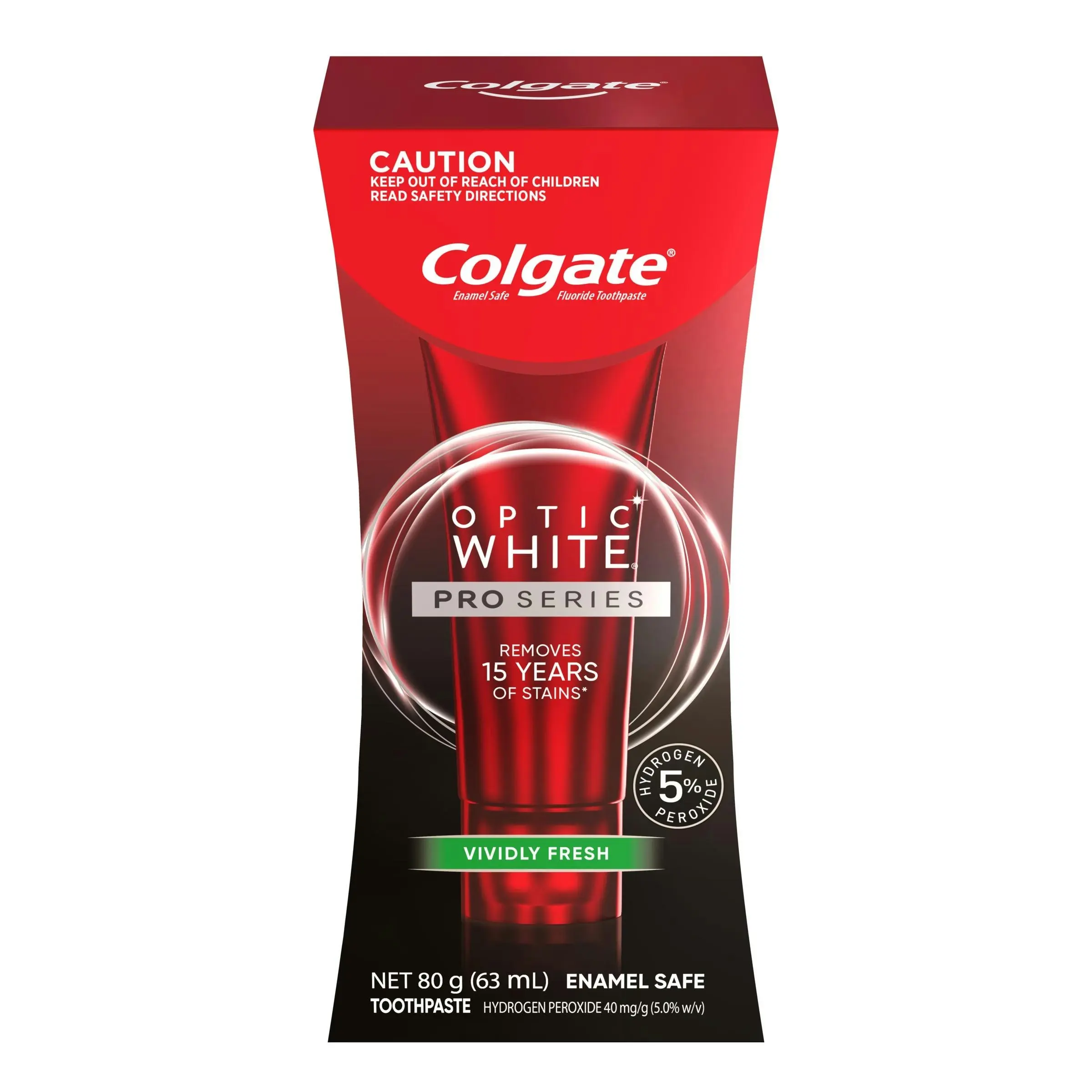 Colgate Toothpaste Optic White Pro Series Vividly Fresh 80g