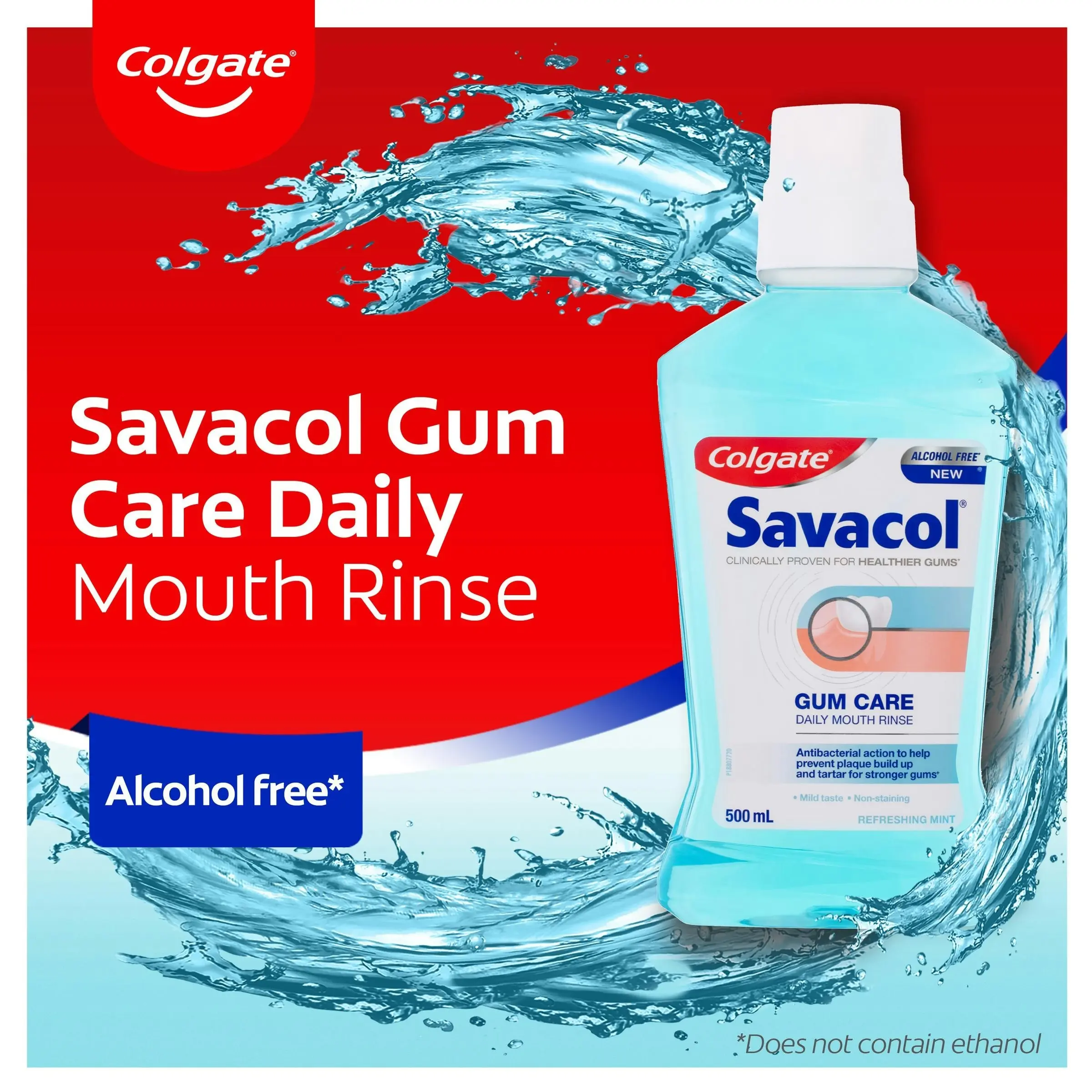 Colgate Savacol Gum Care Daily Mouth Rinse 500ml