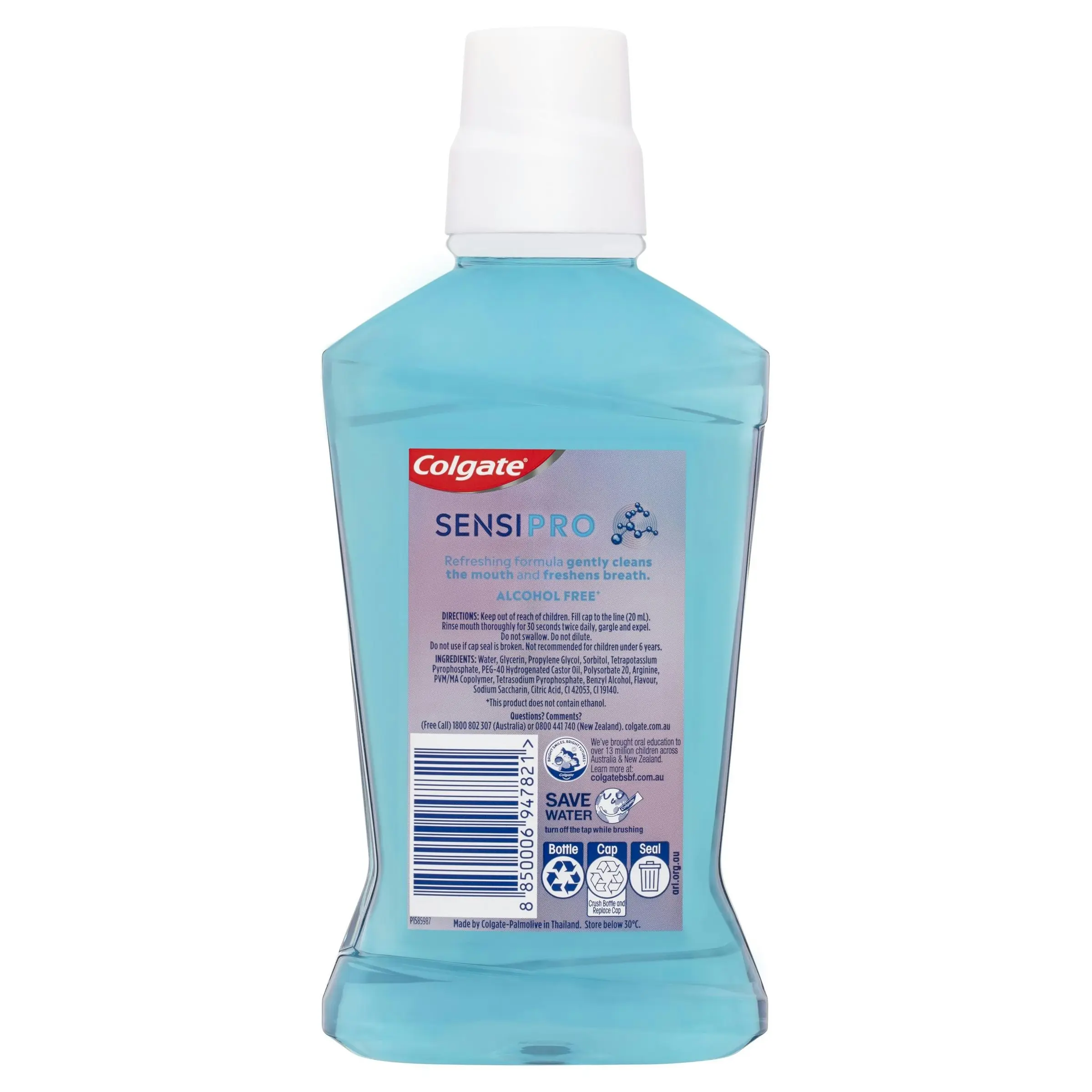 Colgate Sensi Pro Alcohol Free Mild Mint Mouthwash 500ml