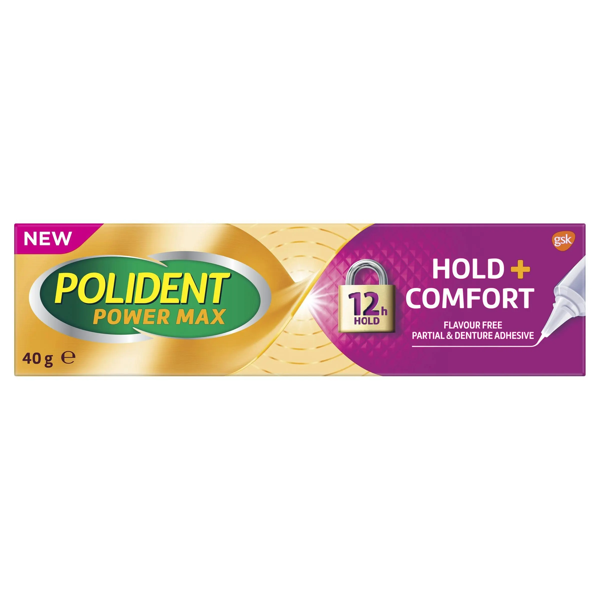 Polident Max Hold + Comfort Adhesive Cream 40g