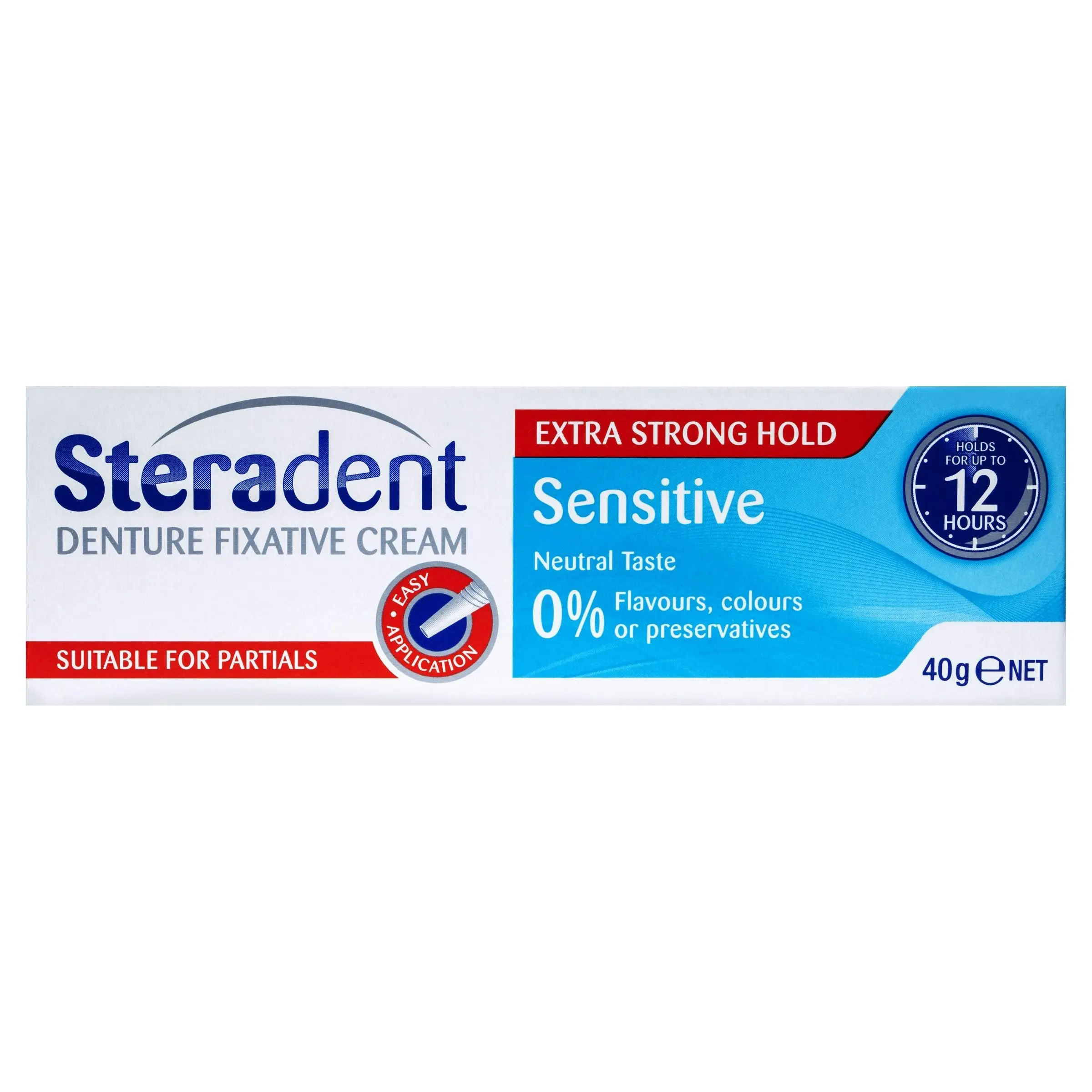 Steradent Sensitive Denture Fixative Cream 40g