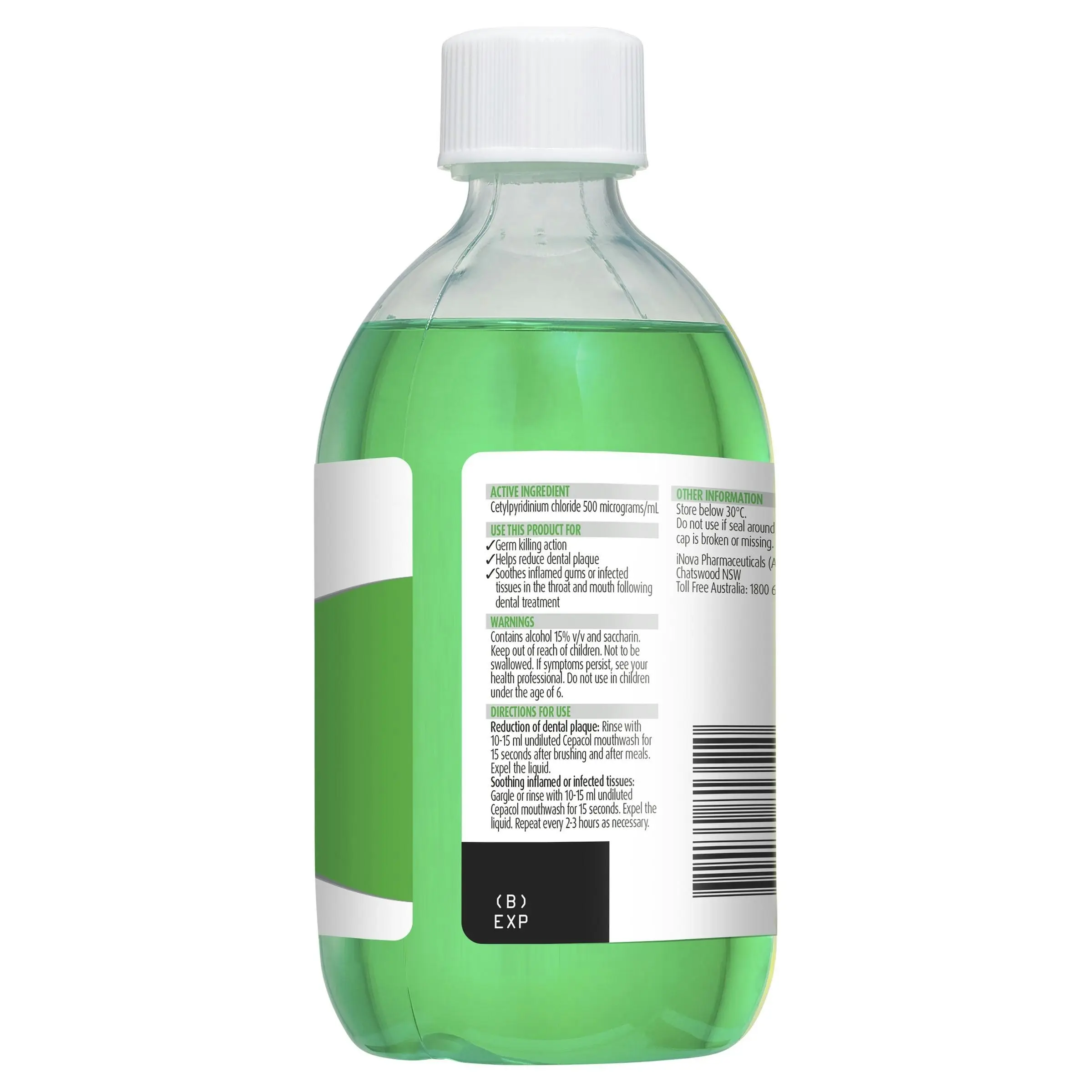 Cepacol Antibacterial Mint Mouthwash 500ml