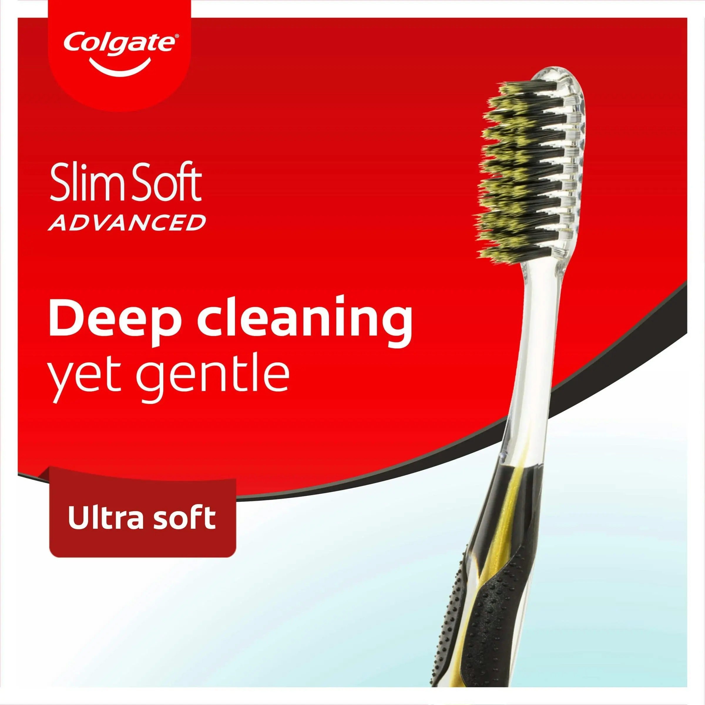 Colgate Slim Soft Advanced Charcoal Toothbrush Ultra Soft