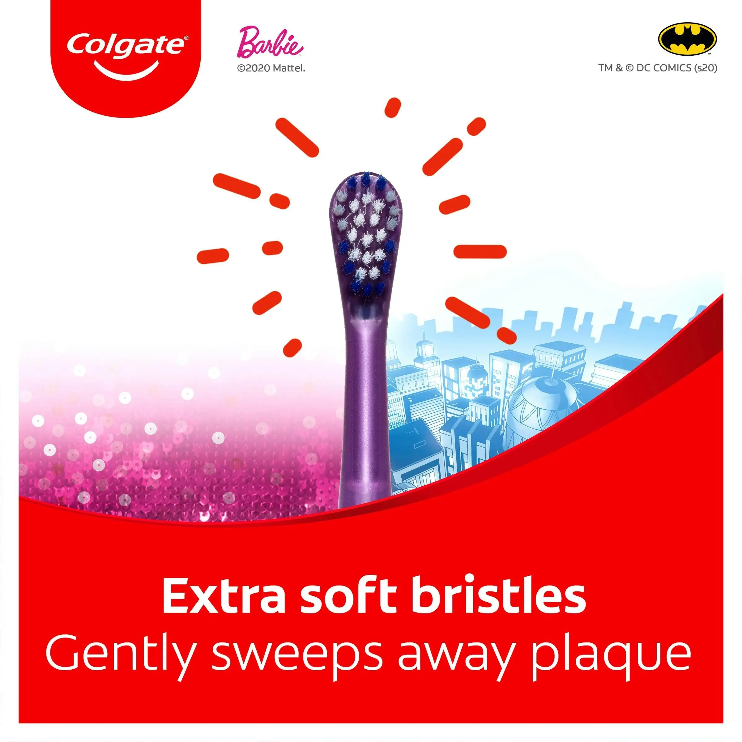 Colgate Kids Batman Battery Powered Toothbrush Extra Soft