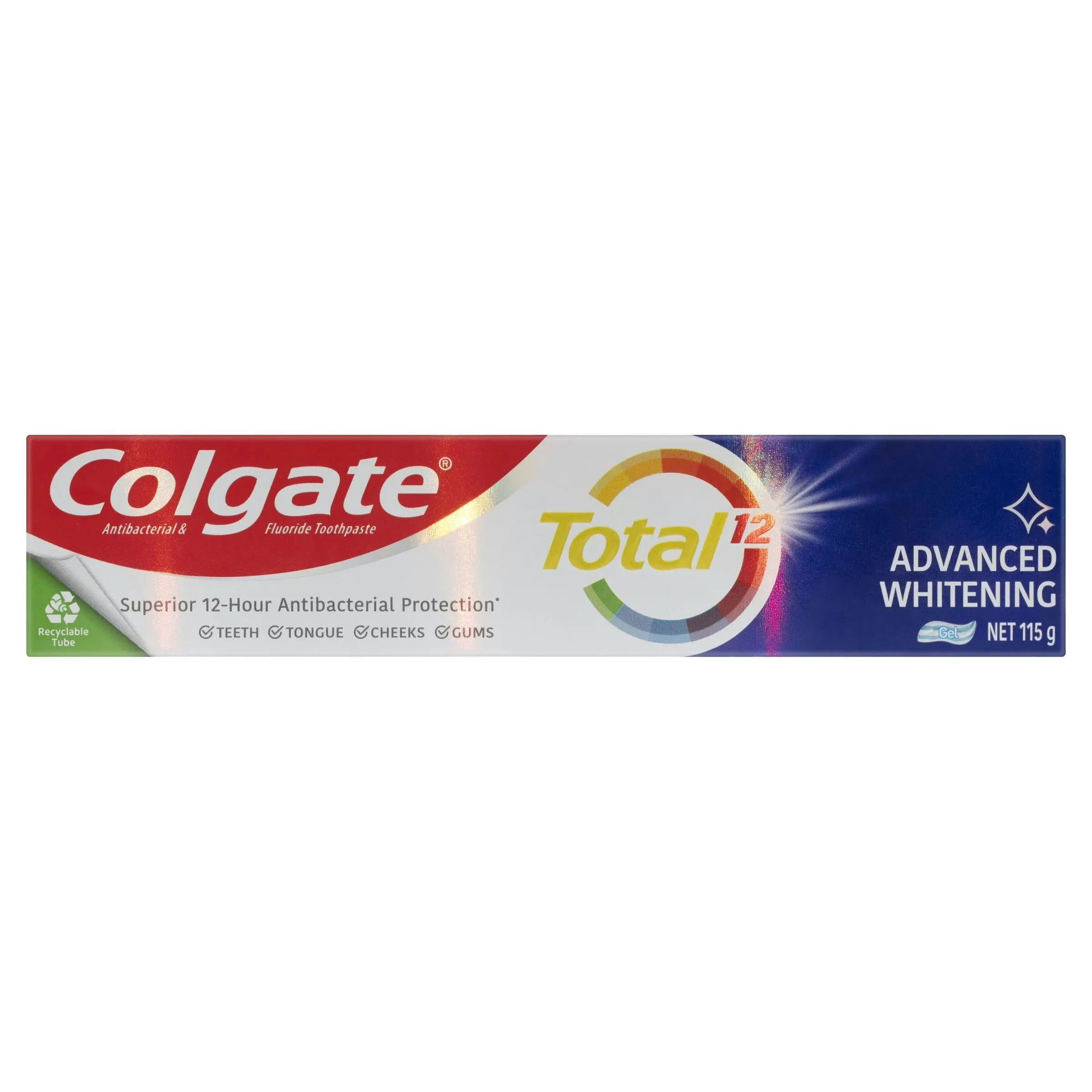 Colgate Total Advanced Whitening Antibacterial Fluoride Toothpaste 115g