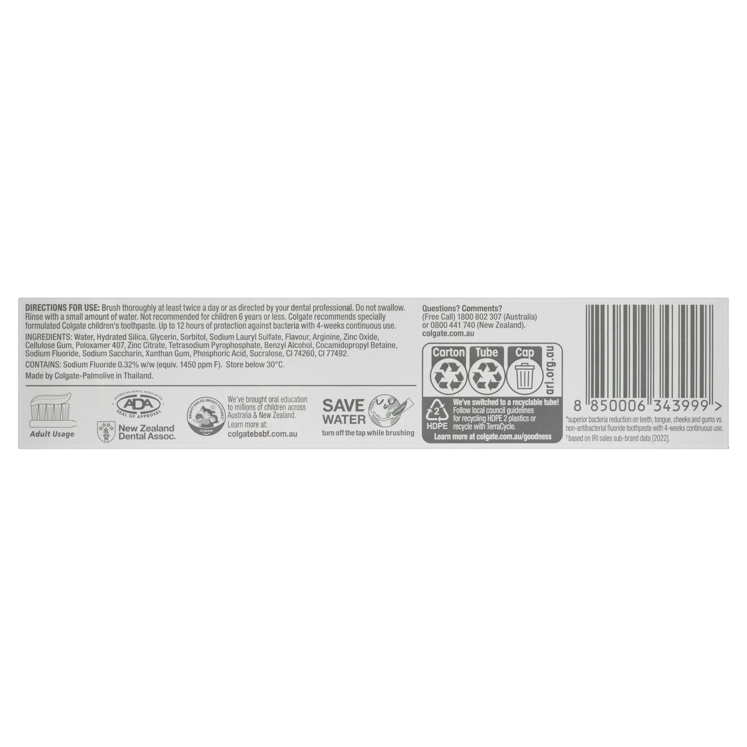 Colgate Toothpaste Total Advanced Fresh 115g