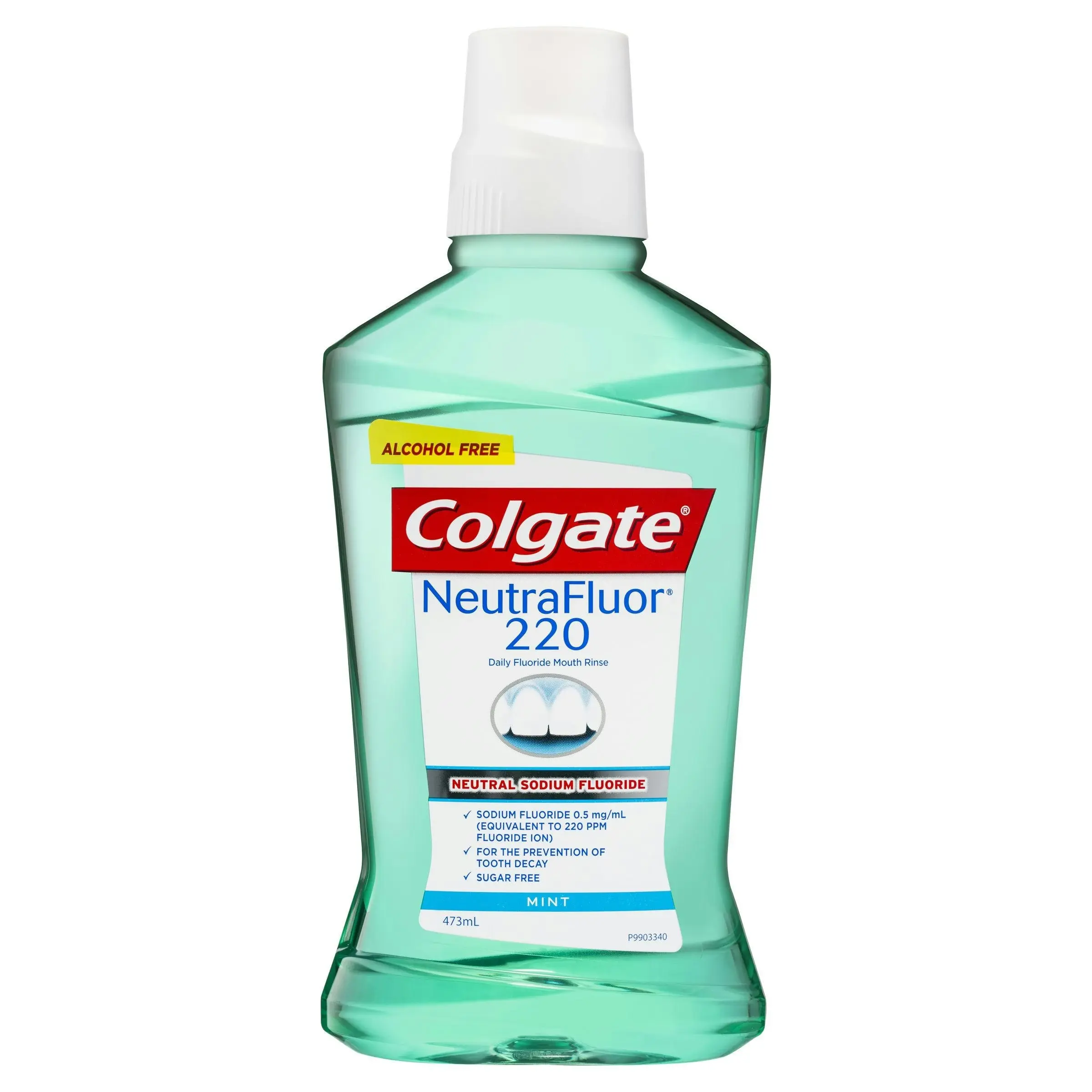 Colgate NeutraFluor 220 Alcohol Free Mouth Rinse Mint 473ml