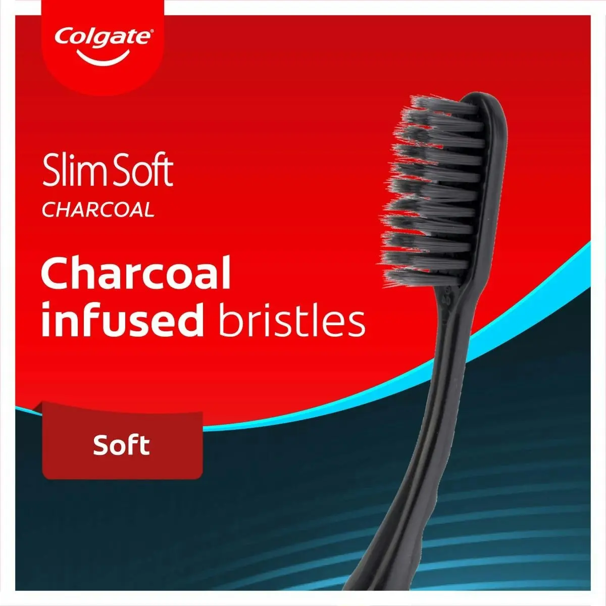 Colgate Slim Soft Charcoal Toothbrush Soft