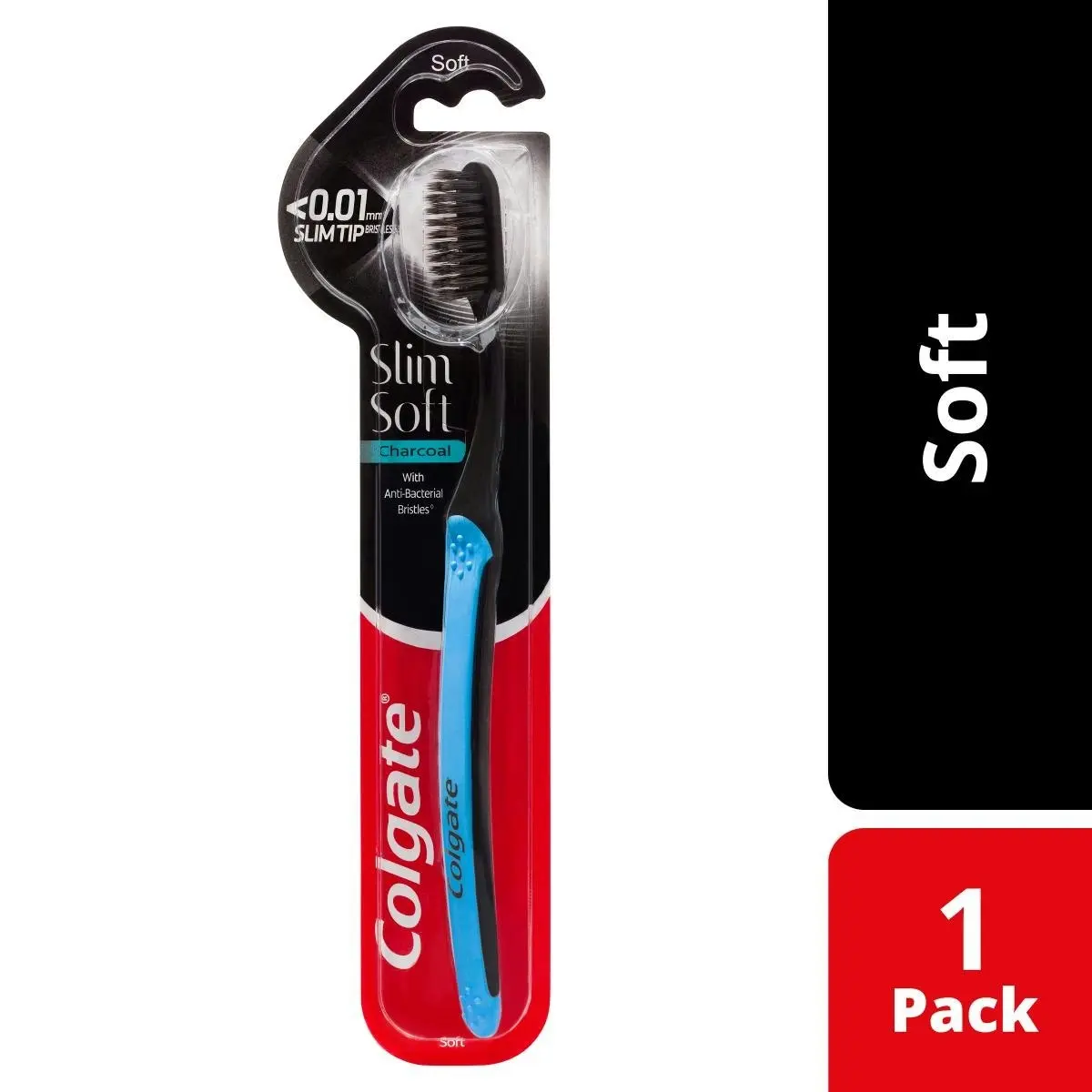 Colgate Slim Soft Charcoal Toothbrush Soft