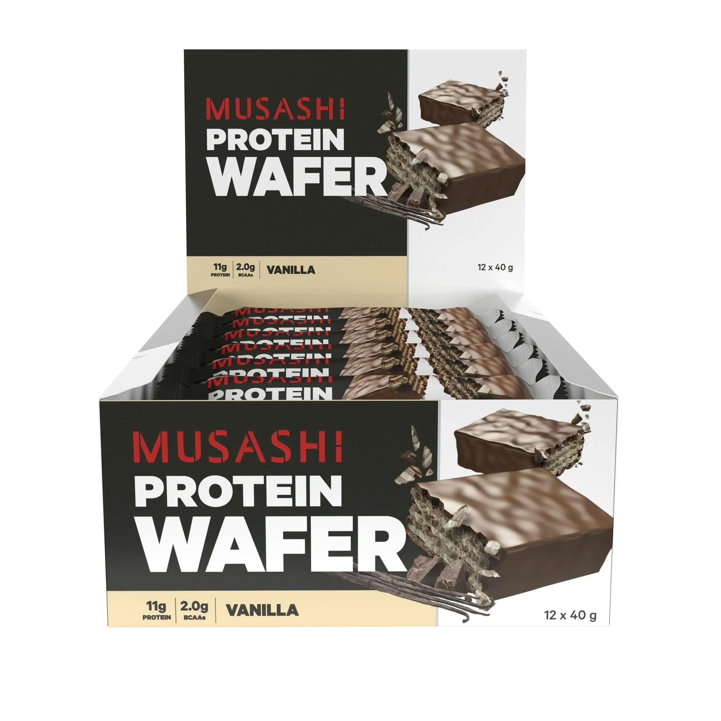 Musashi Protein Wafer Bar Vanilla 40g