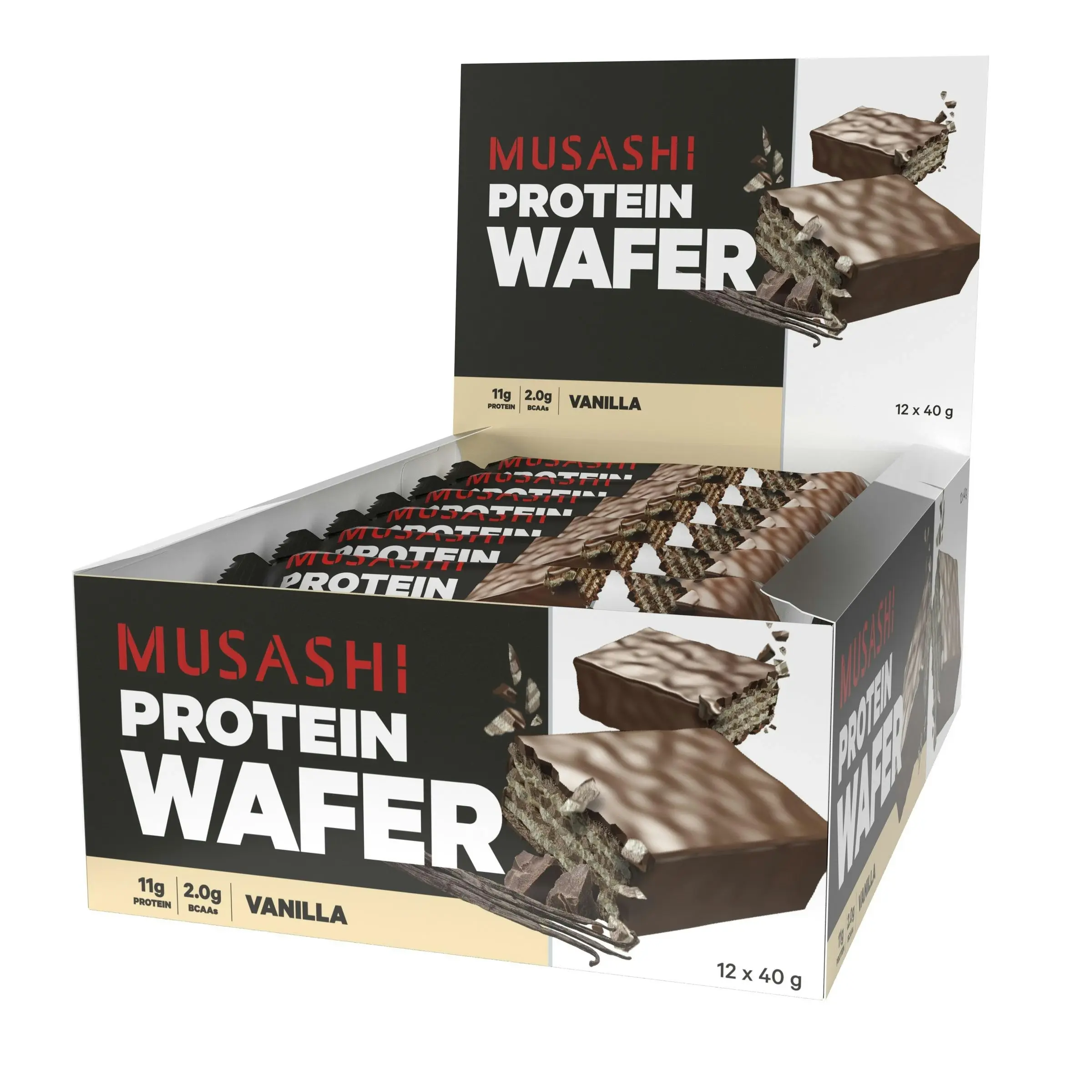 Musashi Protein Wafer Bar Vanilla 40g