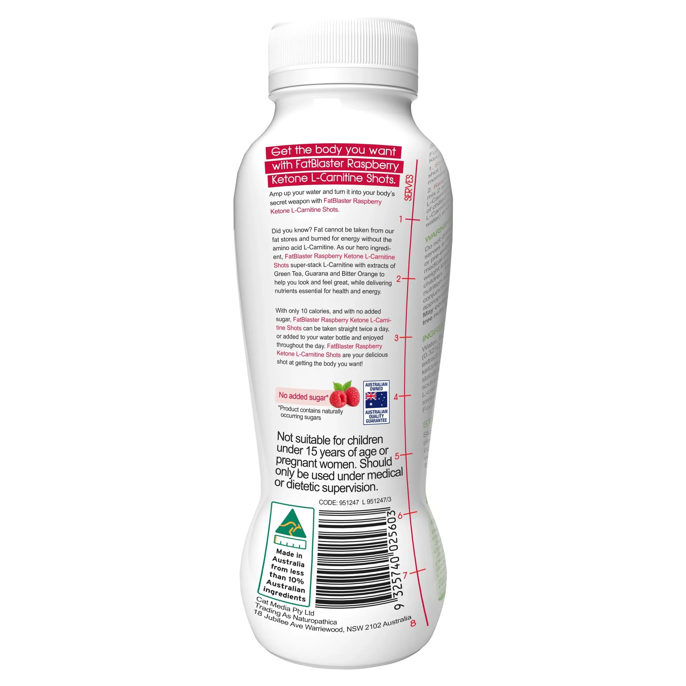 Naturopathica FatBlaster Raspberry Ketone Shots 375mL