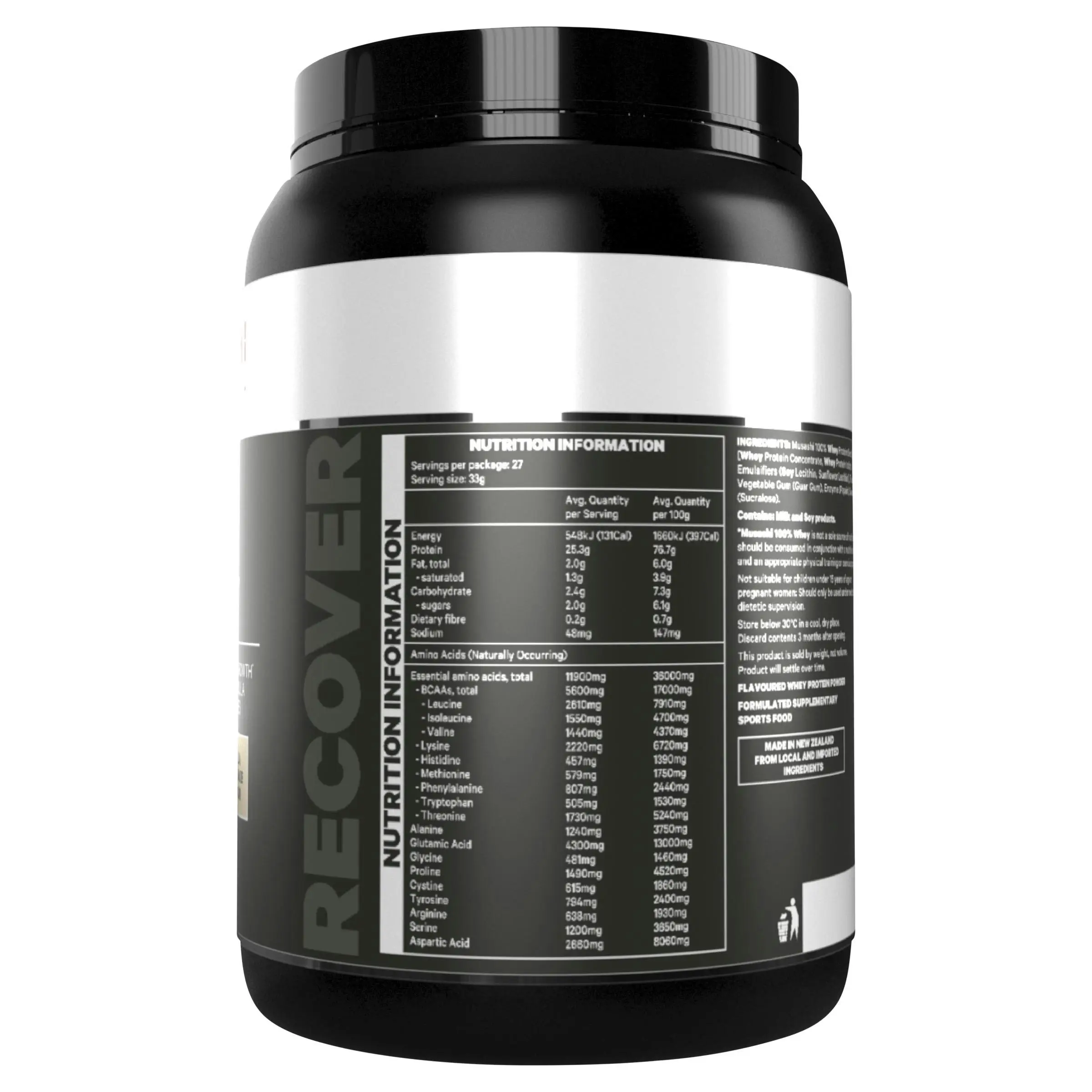 Musashi 100% Whey Vanilla Milkshake 900g