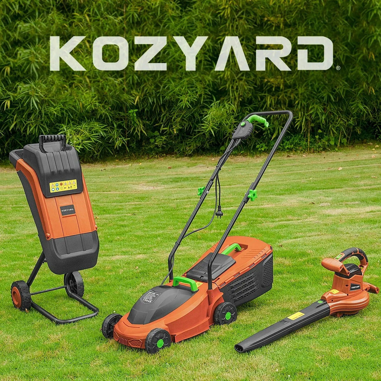 Kozyard 3-in-1 Electric Leaf Blower Vacuum Mulcher 3000W Hand-Held Leaf Vac Garden Gauge