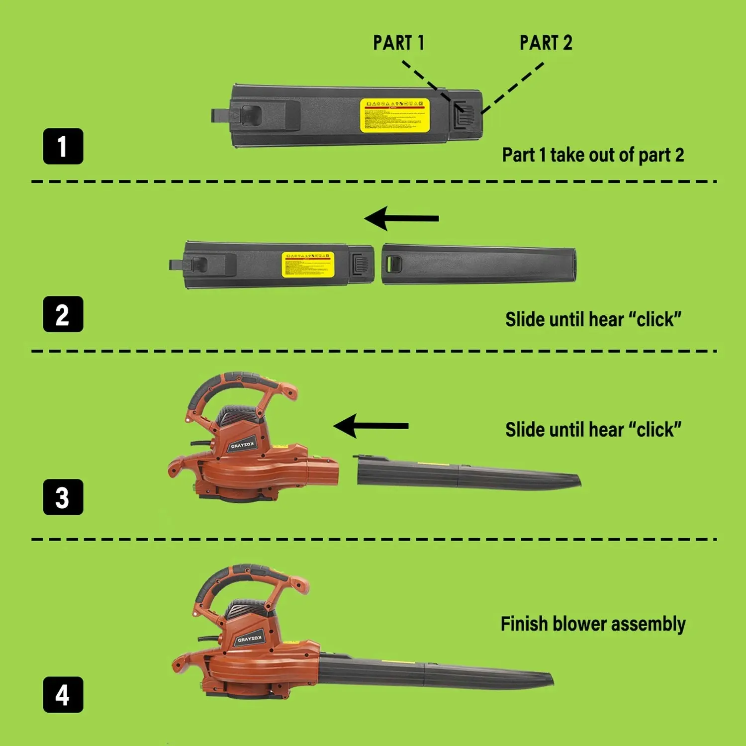 Kozyard 3-in-1 Electric Leaf Blower Vacuum Mulcher 3000W Hand-Held Leaf Vac Garden Gauge