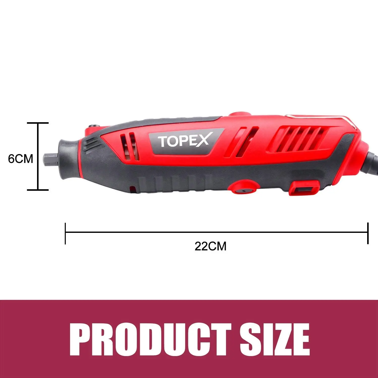 Topex Heavy Duty 200W Rotary Tool Set Grinder Sander Polisher Flex Shaft Multiple Accessories