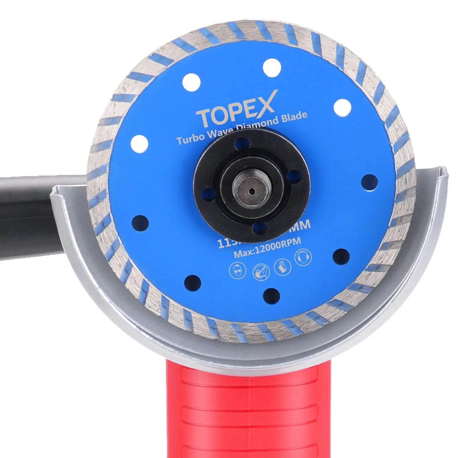 Topex 20PCs 115mm Cutting Wheel Flap Grinding Disc Wire Brush Diamond Turo Blades Kit