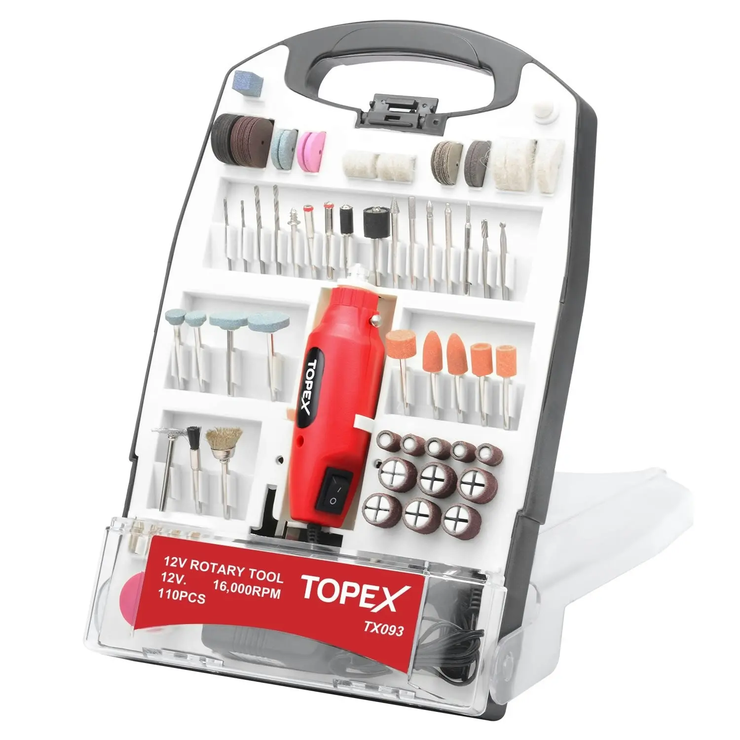 Topex 110PCS 12V Mini Corded Rotary Tool